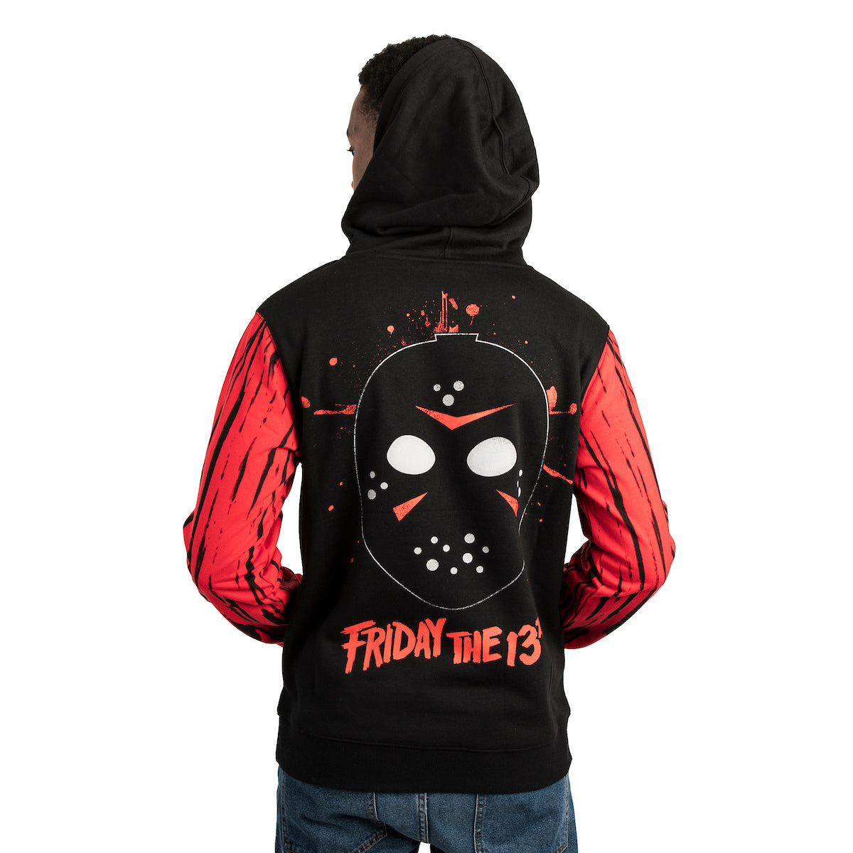 Friday the 13th Double-Sided Adult Red And Black Hoodie