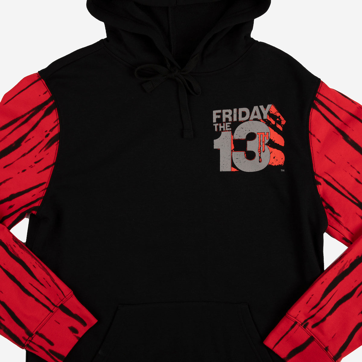 Friday the 13th Double-Sided Adult Red And Black Hoodie