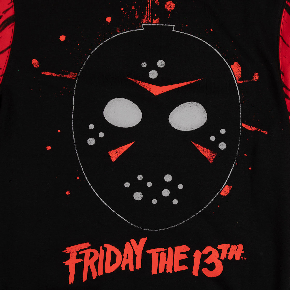 Friday the 13th Double-Sided Adult Red And Black Hoodie