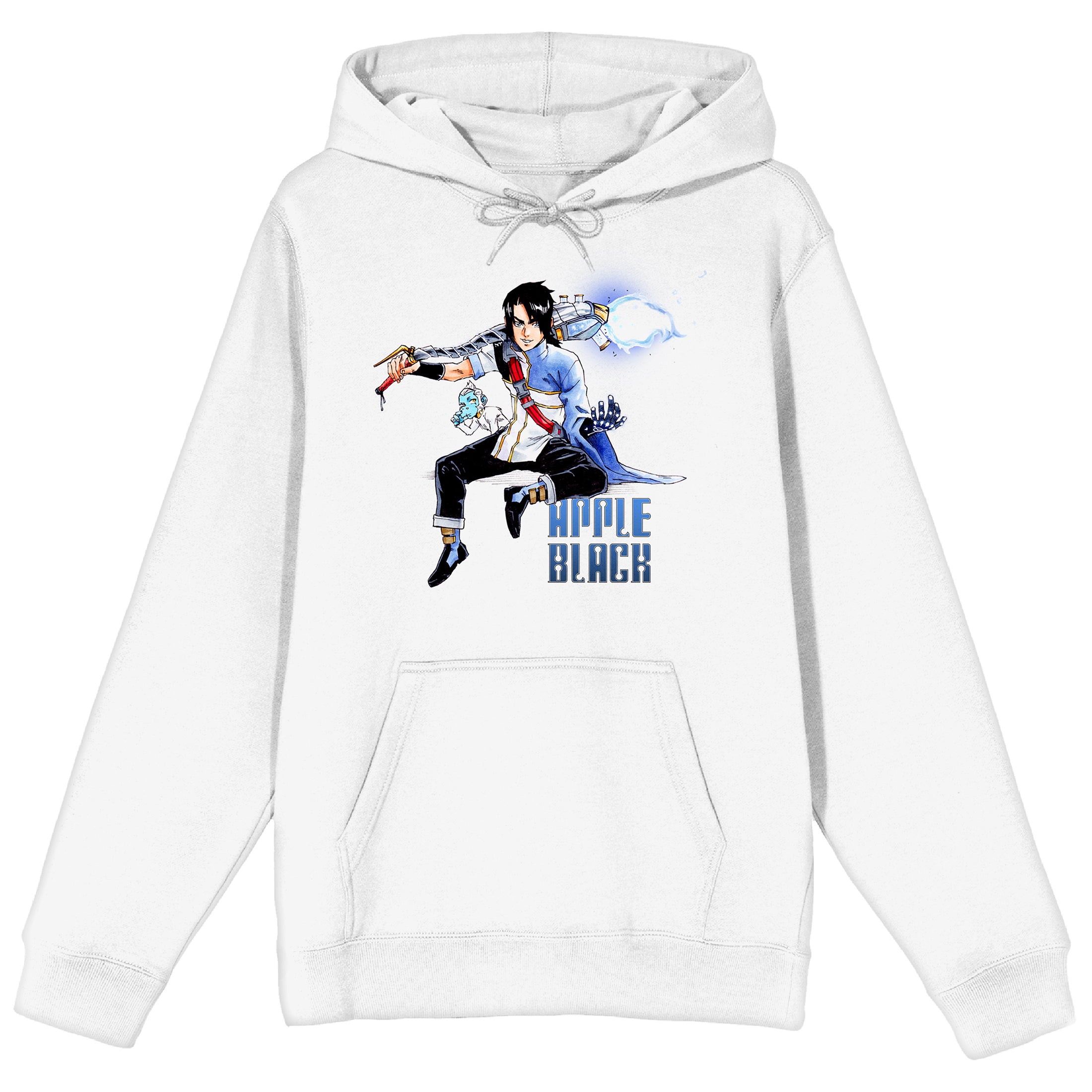 Apple Black Sano and Jara Adult White Graphic Hoodie