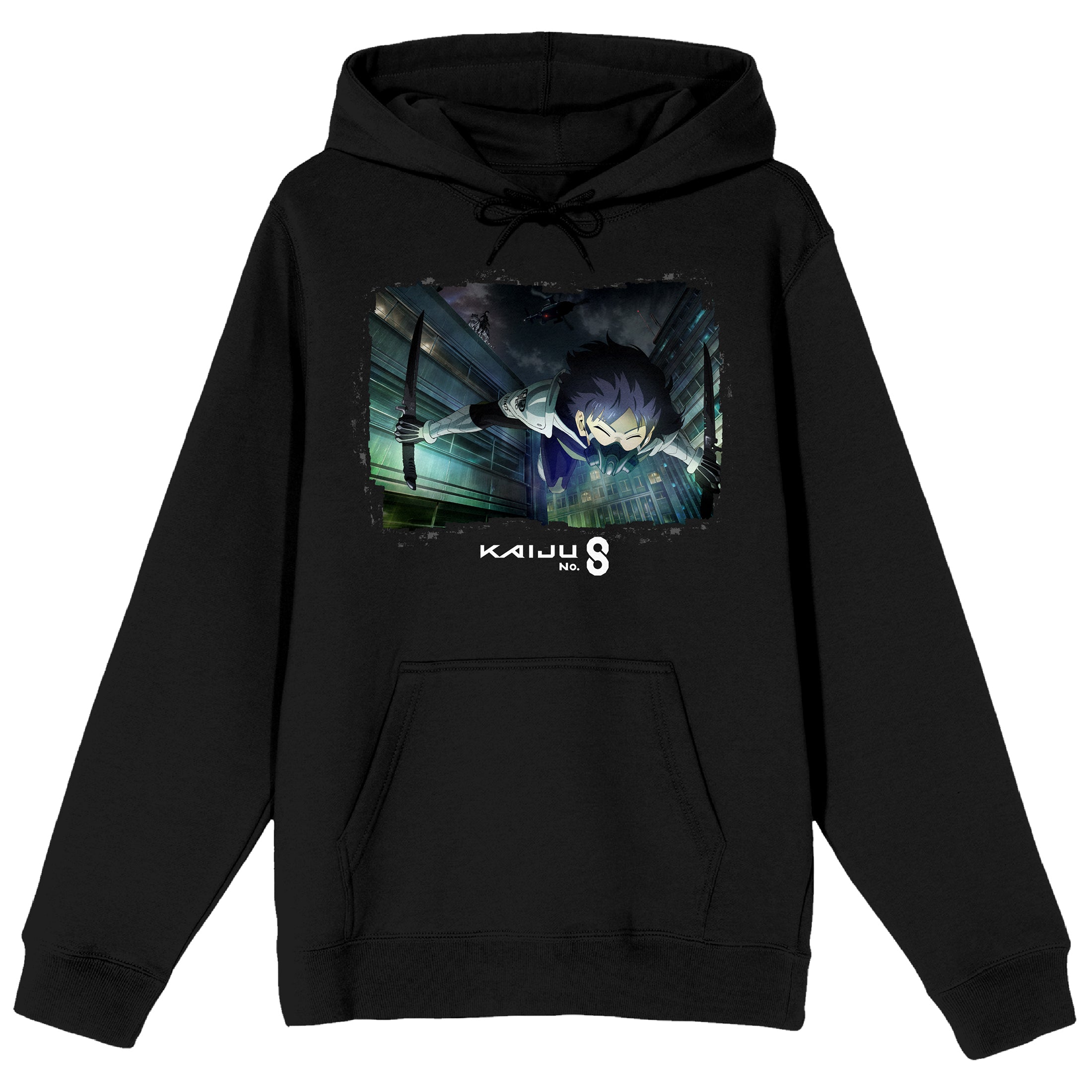 Kaiju No. 8 Soshiro Hoshina Dual Blades Long Sleeve Black Adult Hooded Sweatshirt