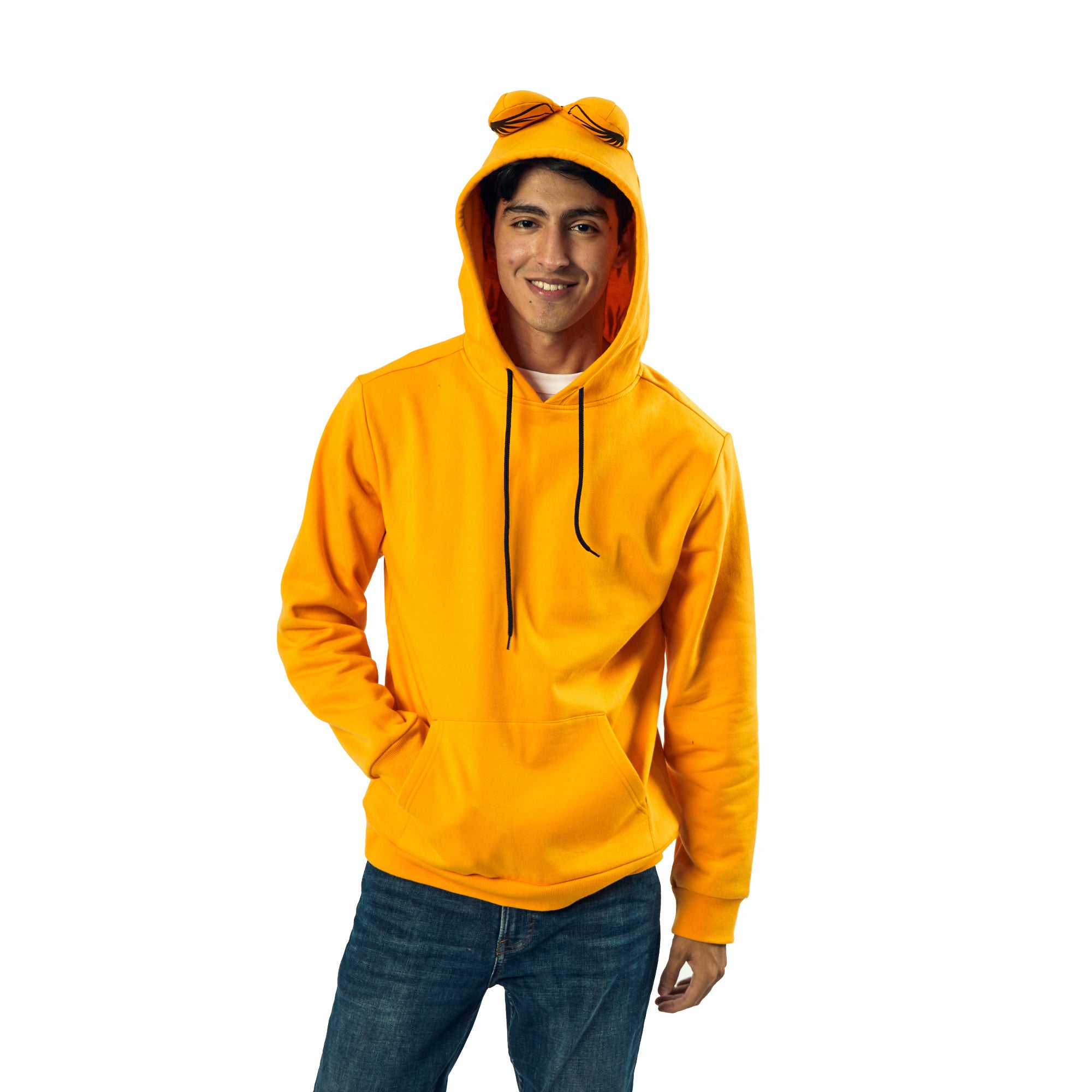 Garfield Long Sleeve Men's Orange Cosplay Hoodie