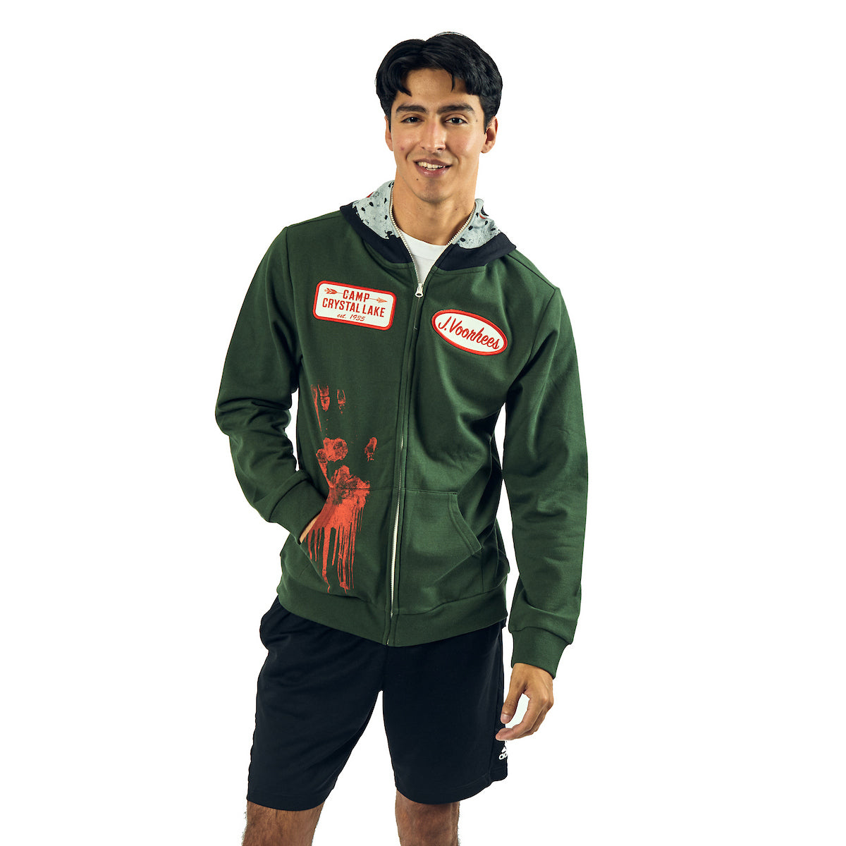 Friday The 13th Jason Long Sleeve Men's Green Cosplay Hoodie
