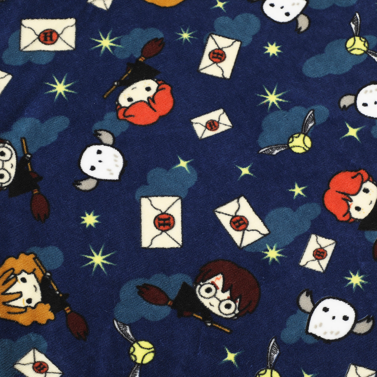 Harry Potter Chibi Characters & Icons Blue Long Sleeve Oversized Hoodie Wearable Blanket-OSFA
