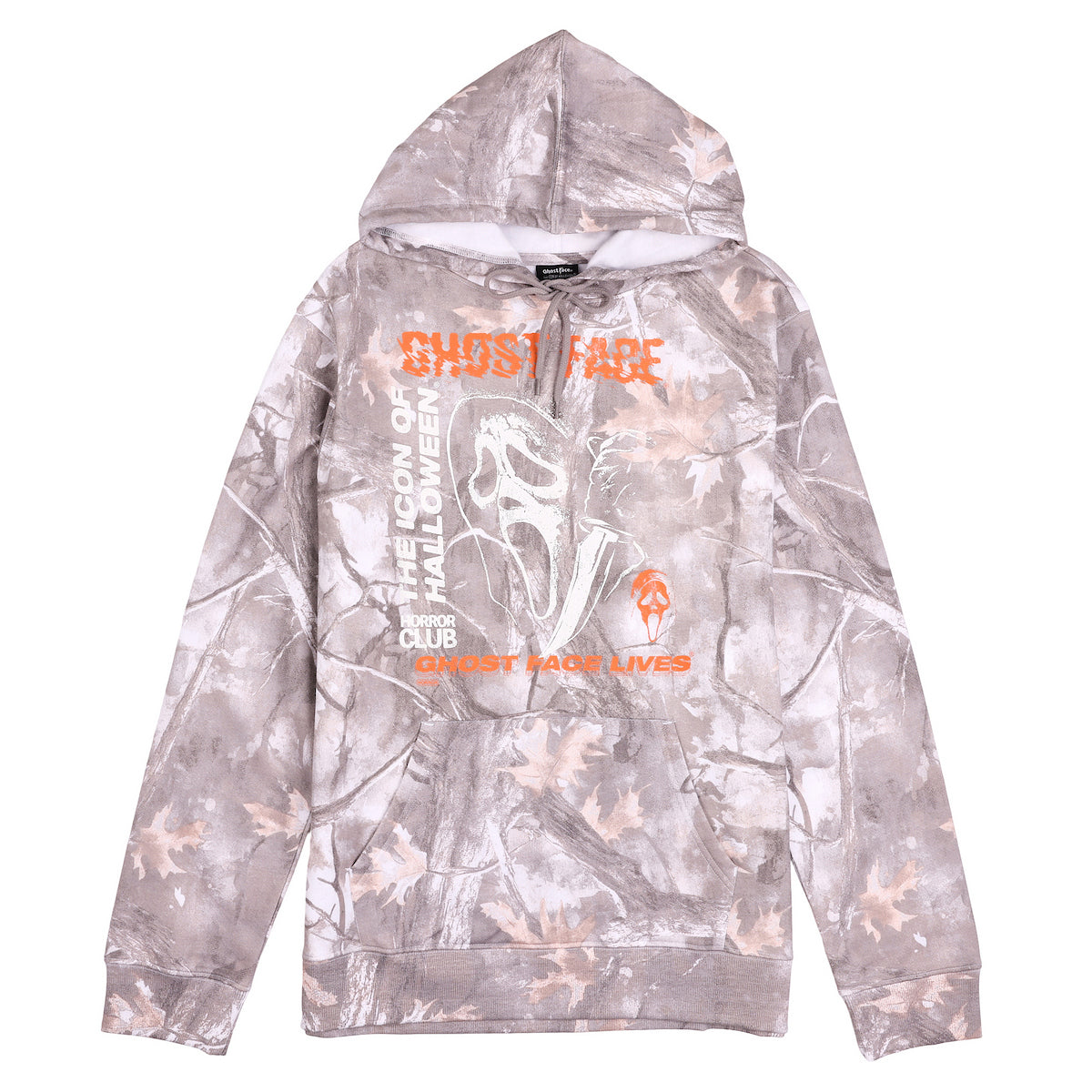 Ghostface Men's Double-Sided Camo Hoodie With Kangaroo Pocket