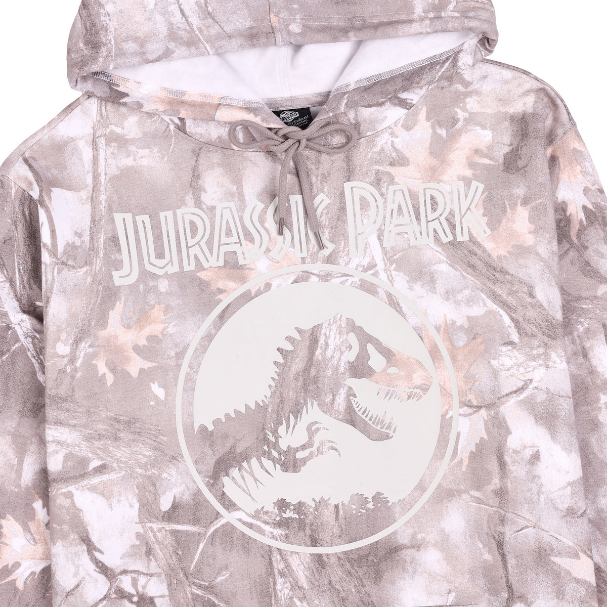 Jurassic Park Classic Logo Men's Double-Sided Hoodie With Kangaroo Pocket