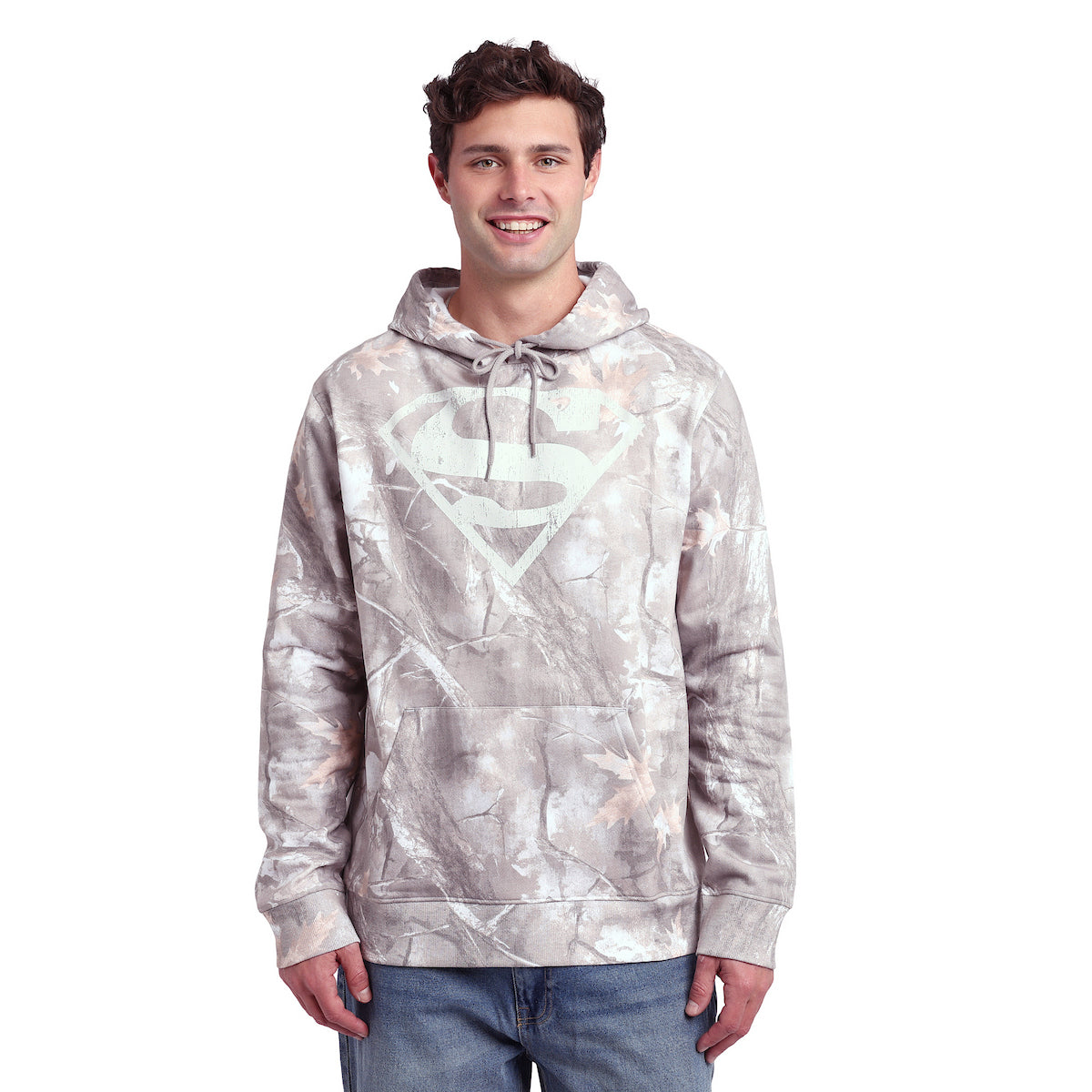 Superman S Shield Men's Graphic Hoodie With Kangaroo Pocket