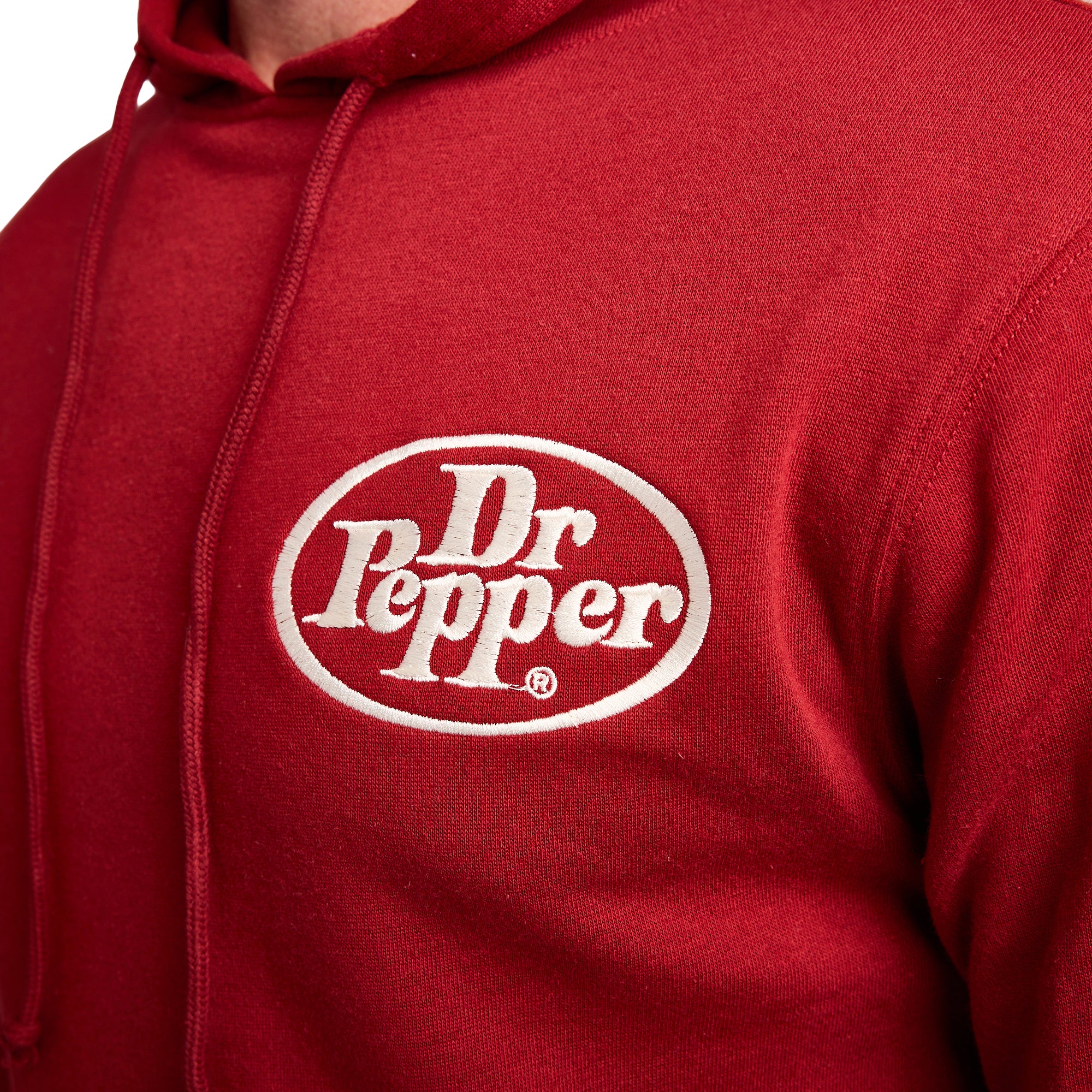 Dr Pepper I'm A Pepper Men's Red Long Sleeve Hooded Sweatshirt