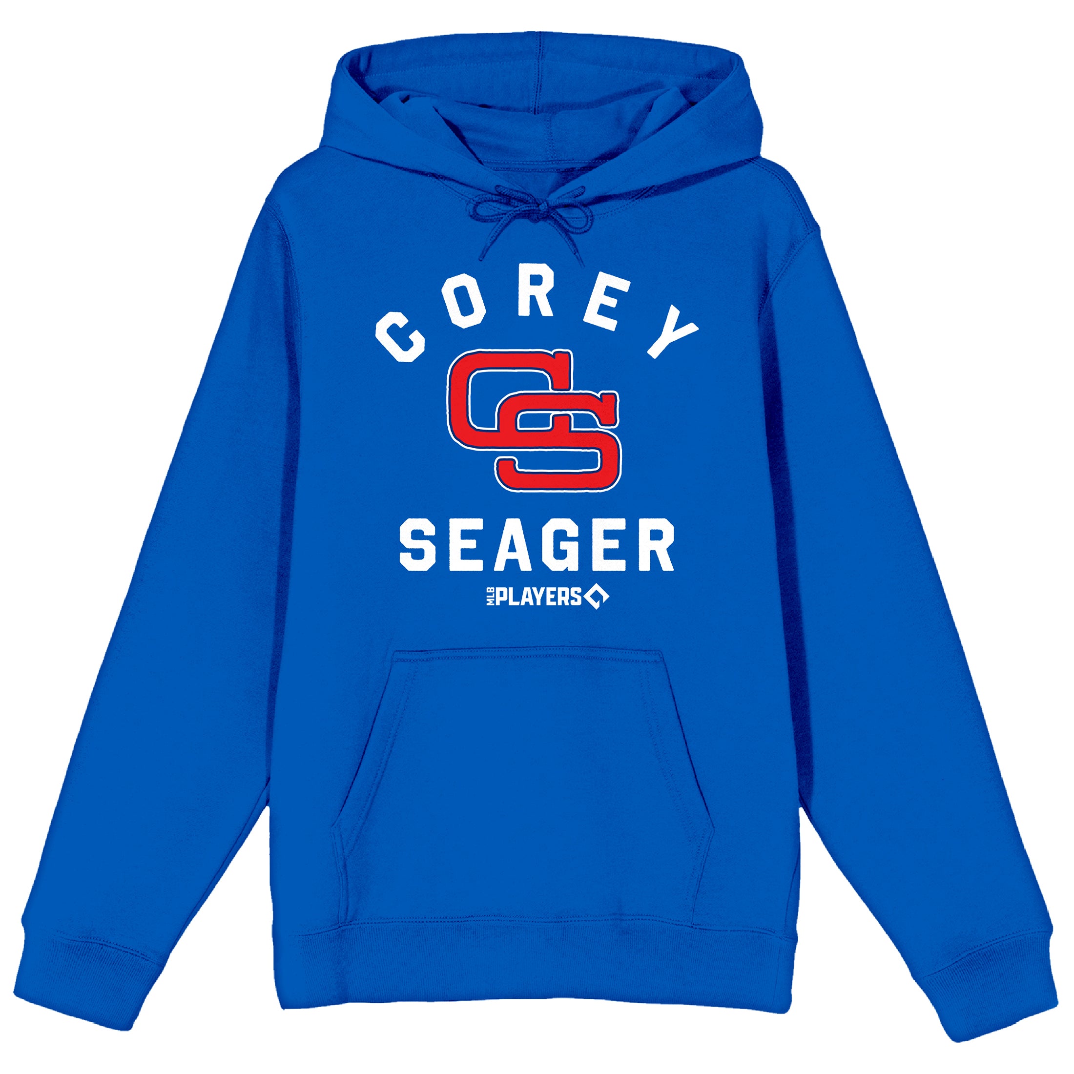 MLBPA CS Corey Seager Adult Royal Blue Long Sleeve Hooded Sweatshirt