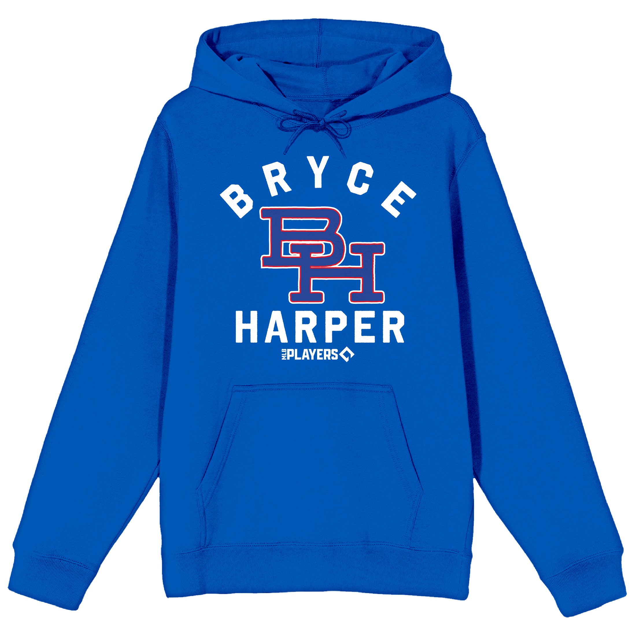 MLBPA BH Bryce Harper Adult Royal Blue Long Sleeve Hooded Sweatshirt