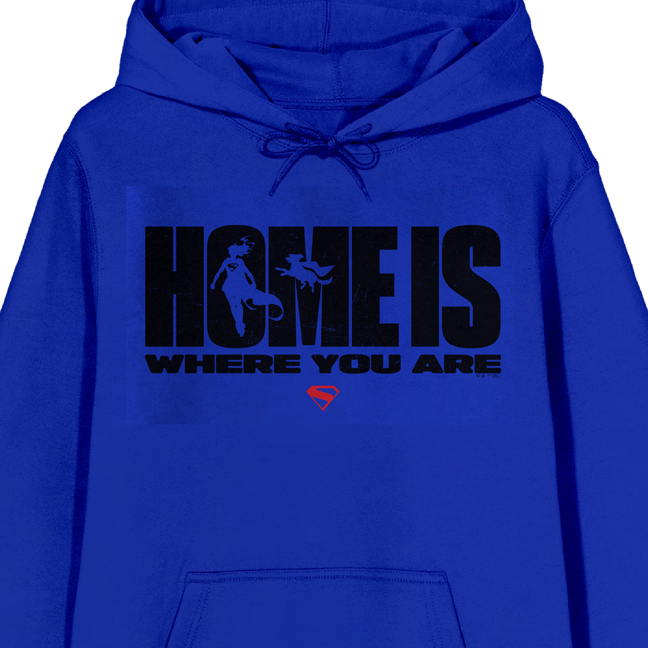 Supergirl Movie (2026) Home Is Wherever You Are Men’s Blue Long Sleeve Hooded Sweatshirt