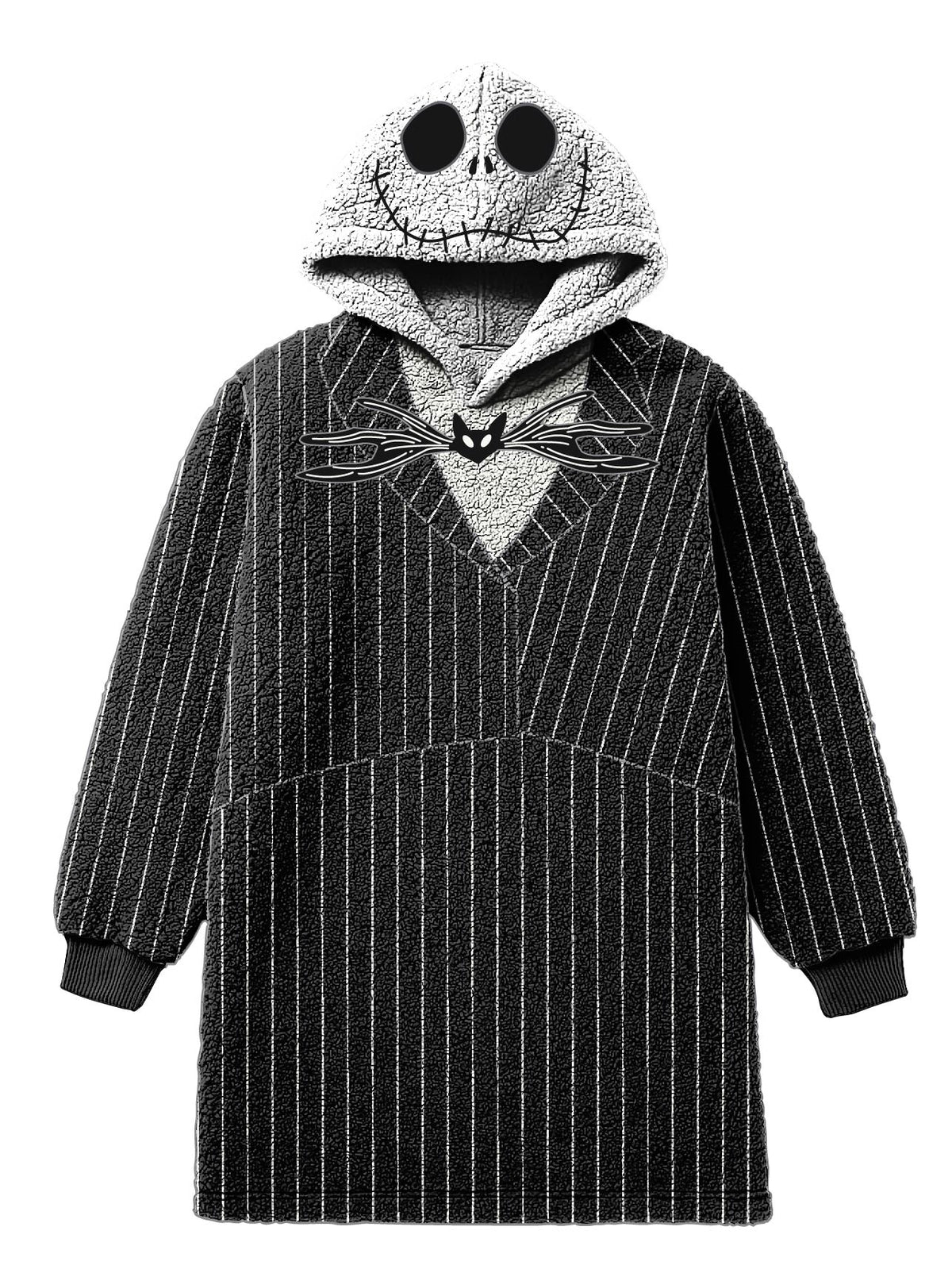 Nightmare Before Christmas Jack Skellington Oversized Sleep Hoodie-One Size