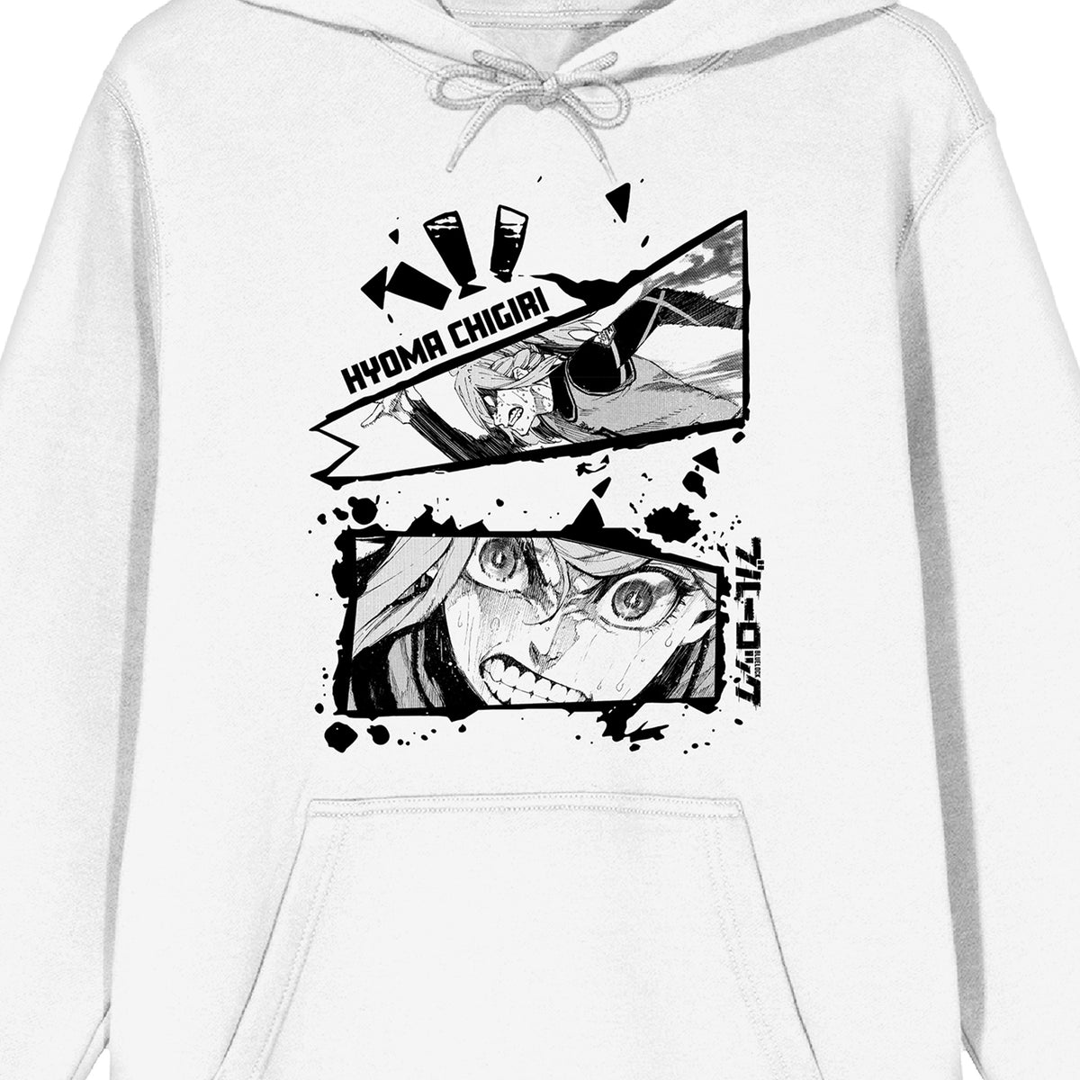 Blue Lock Hyoma Chigiri Manga Pattern Hooded Sweatshirt for Men