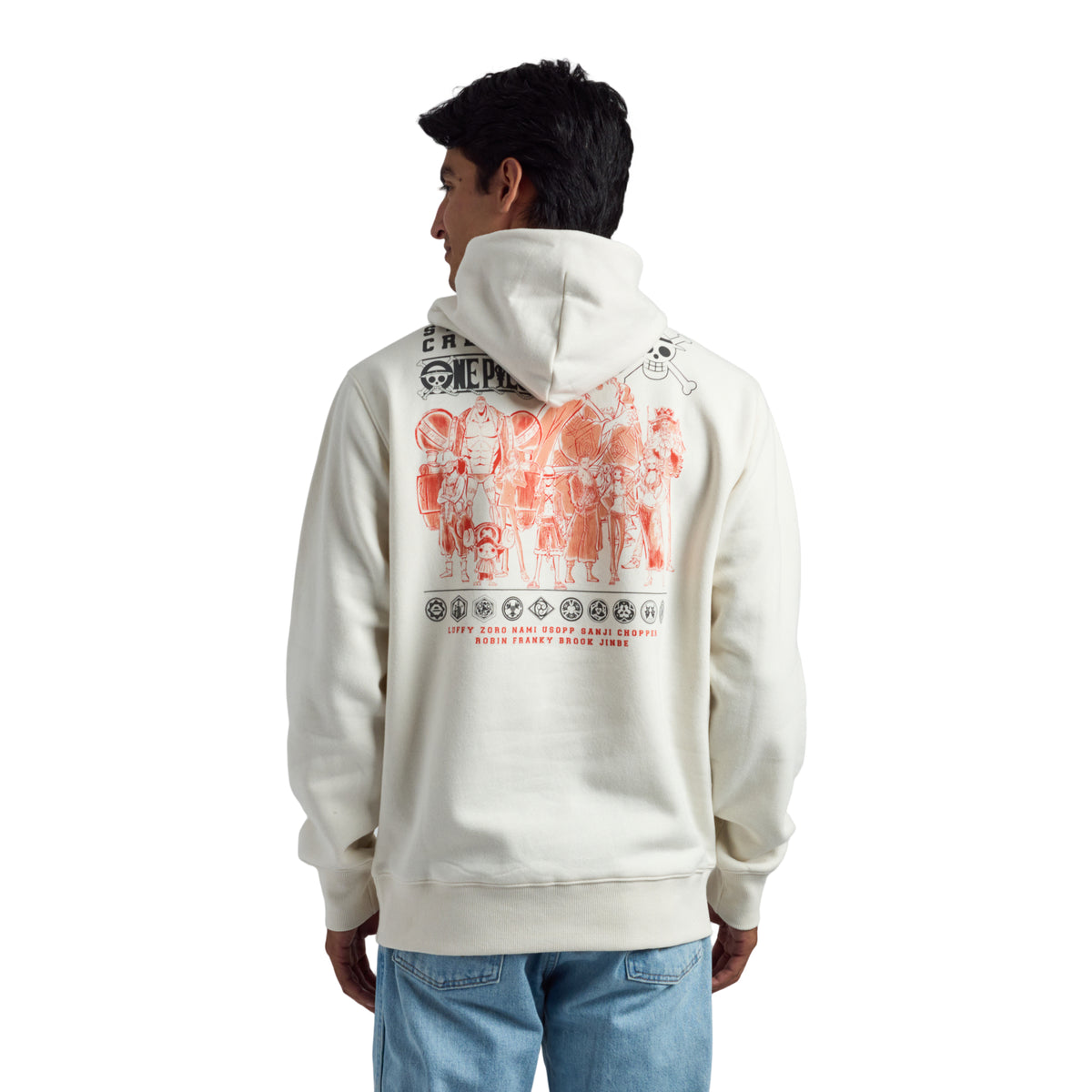 One Piece Straw Hat Crew Hooded Sweatshirt for Men