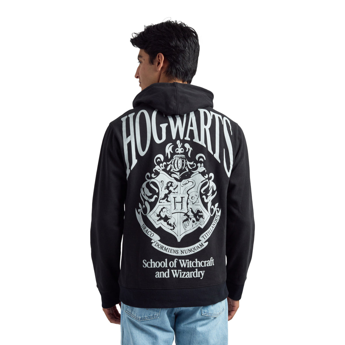 Harry Potter Hogwarts Crest Embroidered Hoodie for Men