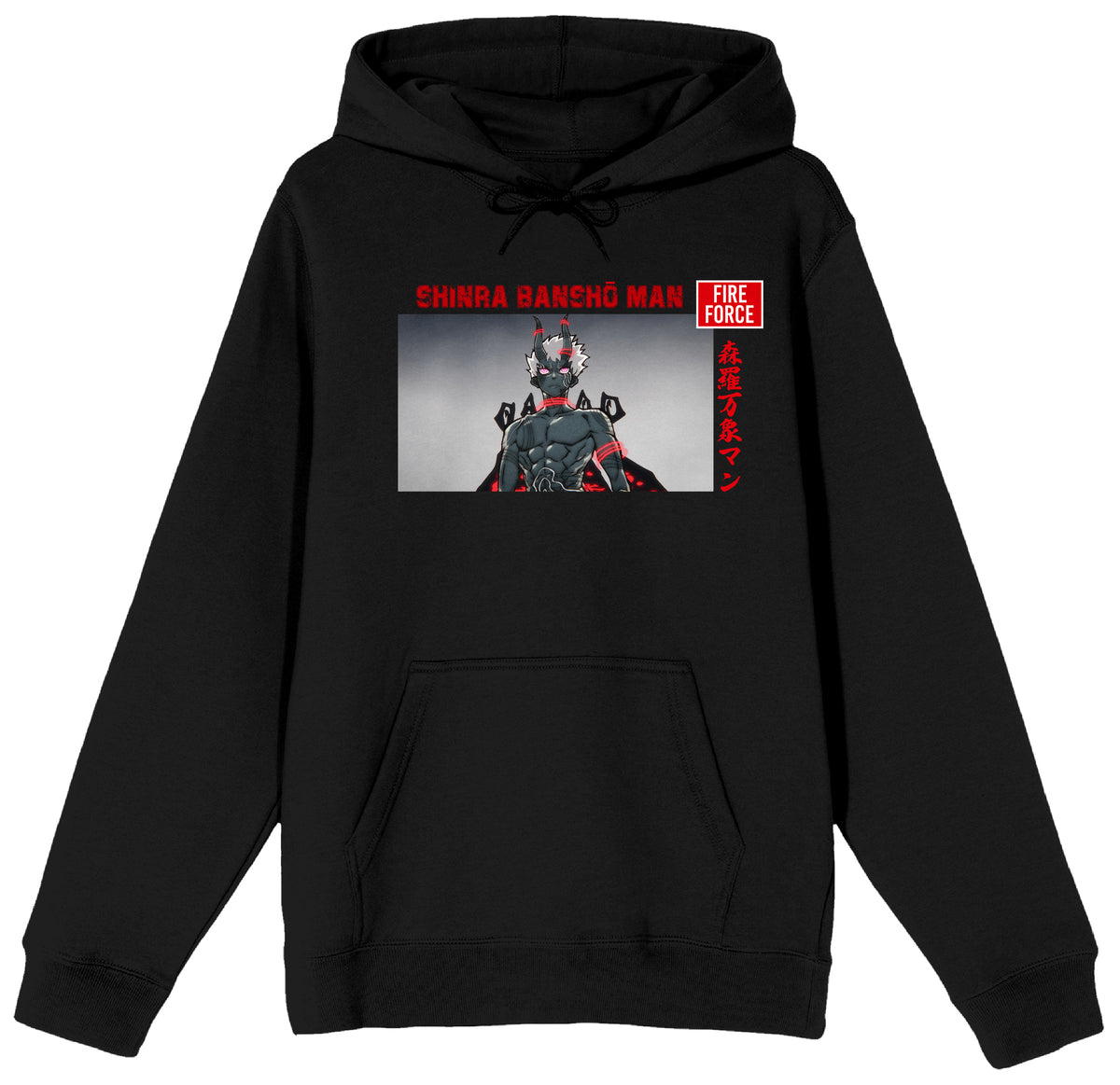 Fire Force Anime Demon Shinra Hooded Sweatshirt for Men