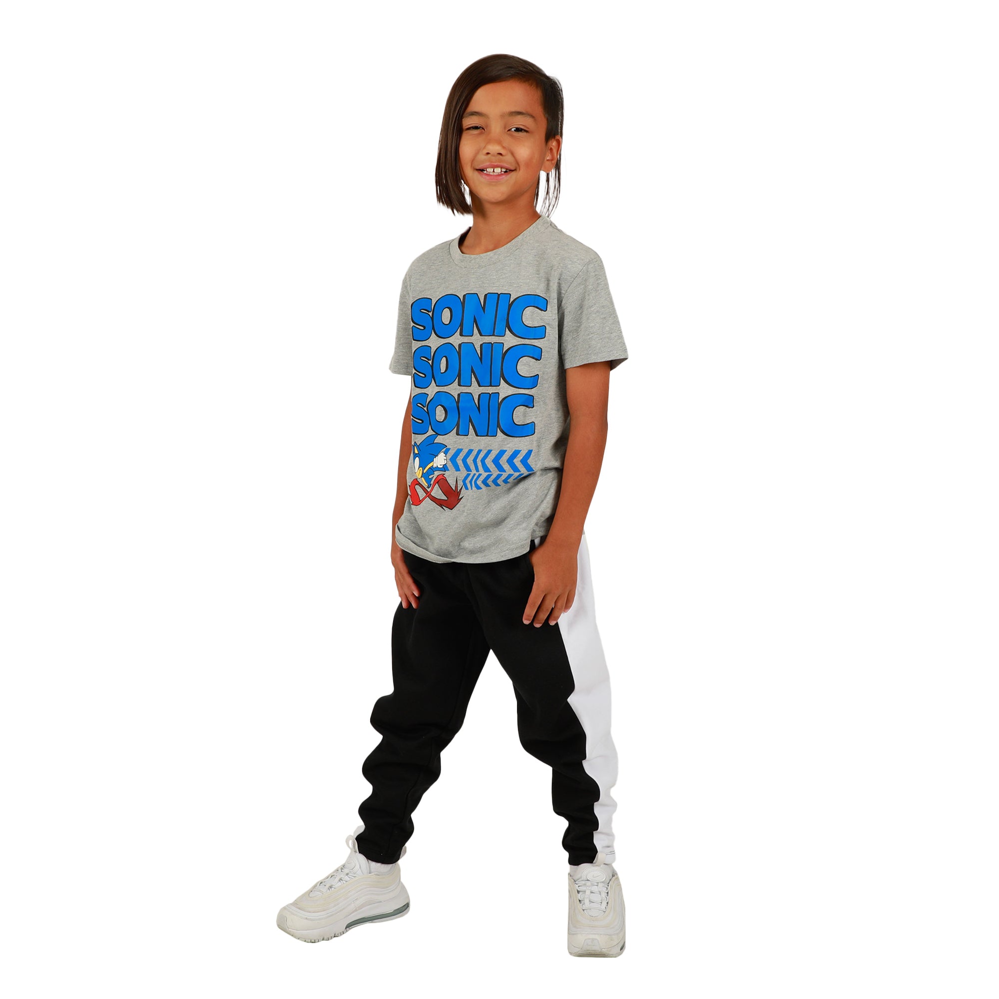 Youth Boys Sonic 3 pc Hoodie Jogger T-shirt combo