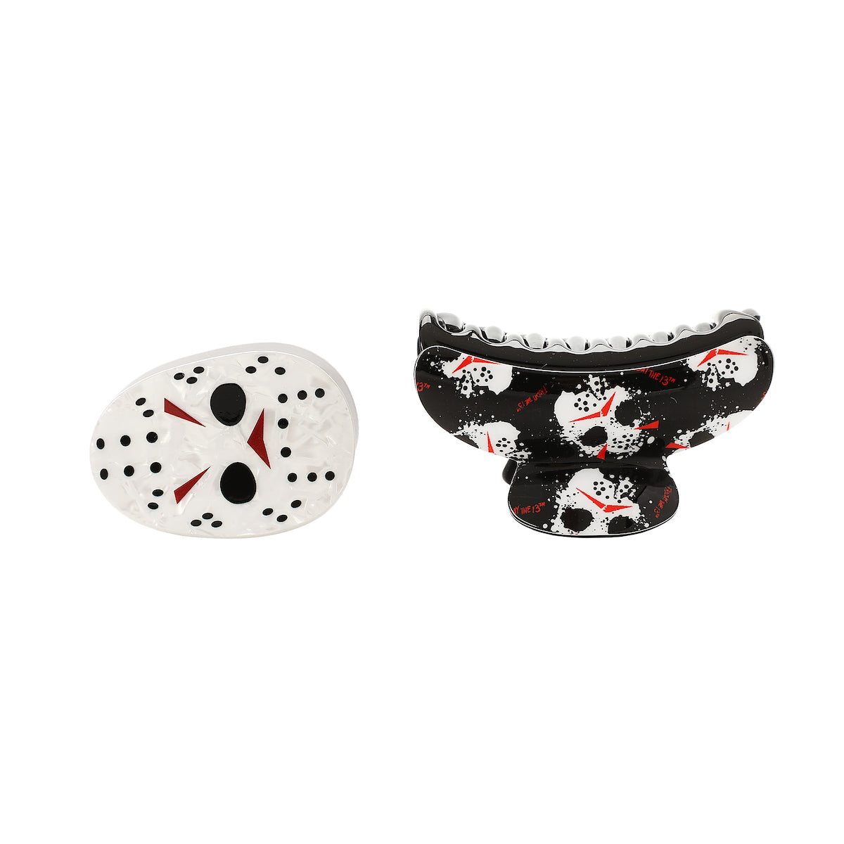 Friday The 13th Jason Mask 2-Piece Hair Clip Set