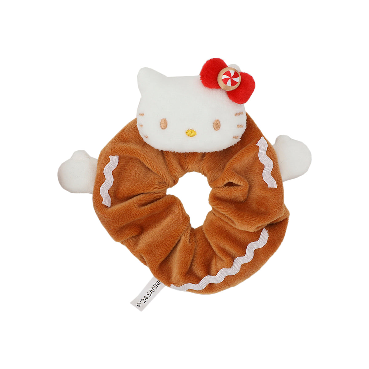 Hello Kitty Gingerbread Cat 3-Piece Scrunchie Set