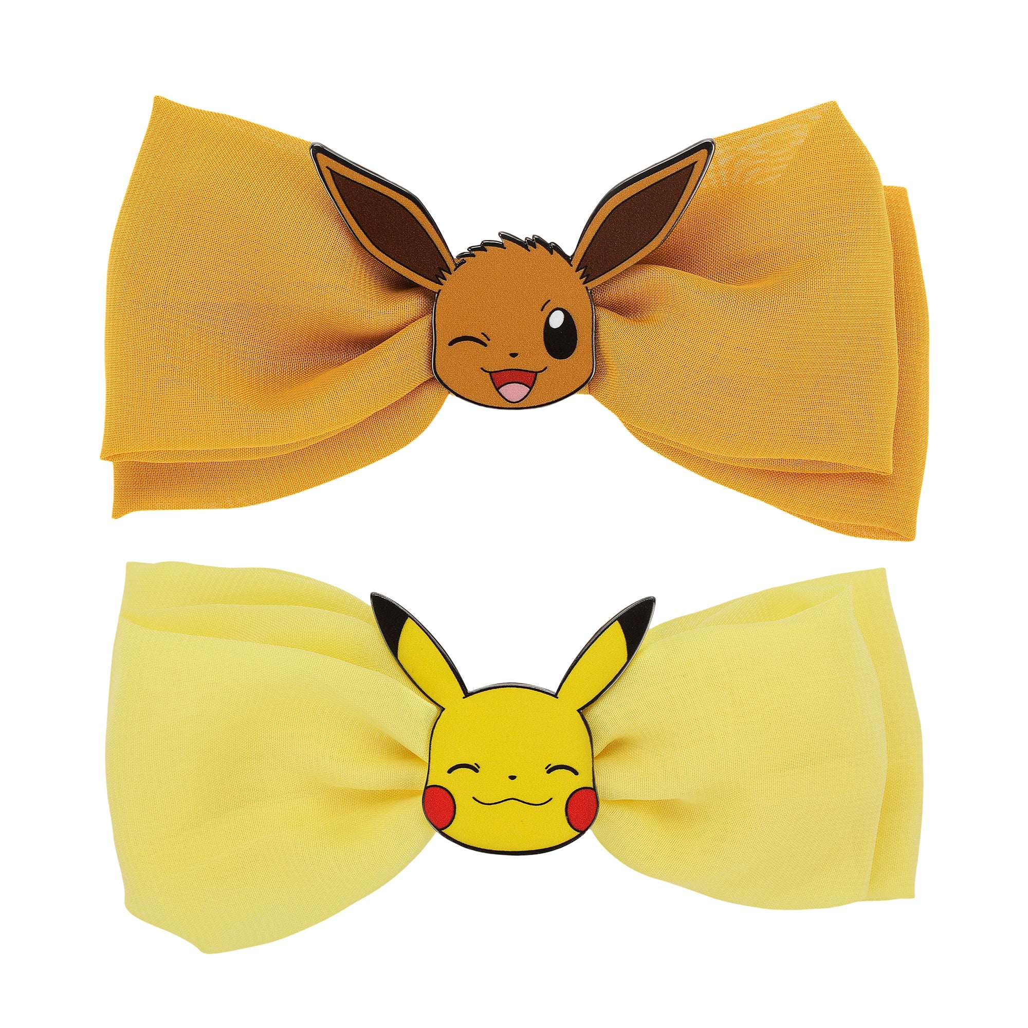 Pokemon Pikachu and Eevee Pair of 5.5-Inch Bestie Bows