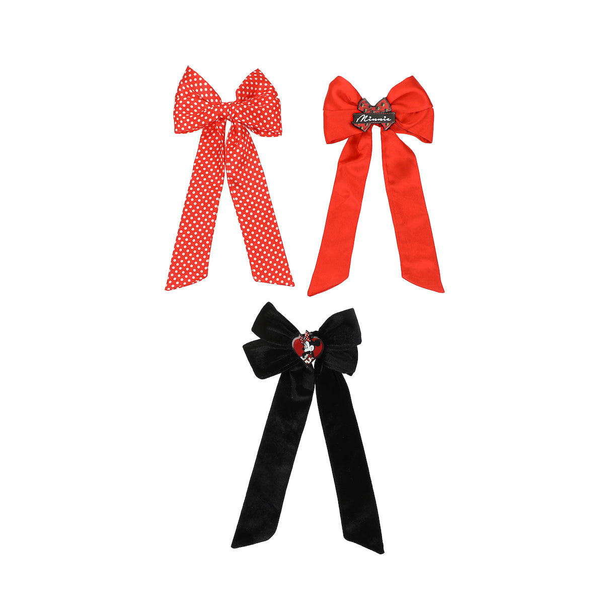 Disney Minnie Mouse 3-Piece Hair Clip Bow Set