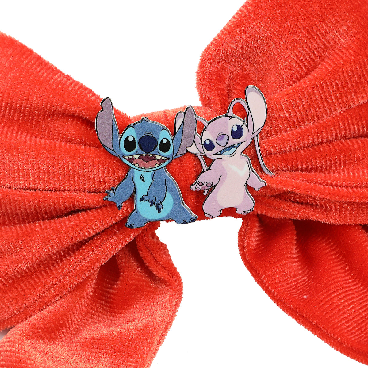 Disney Stitch & Angel 3-Piece Bow Clips Set