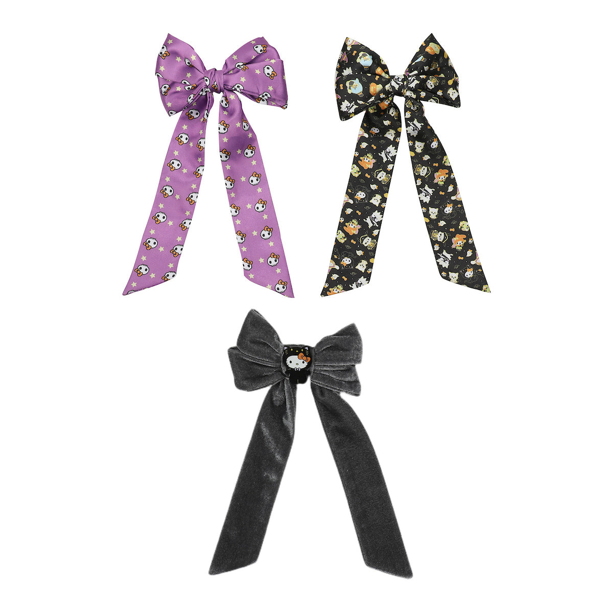 Hello Kitty & Friends Halloween 3-Piece Hair Clip Bow Set