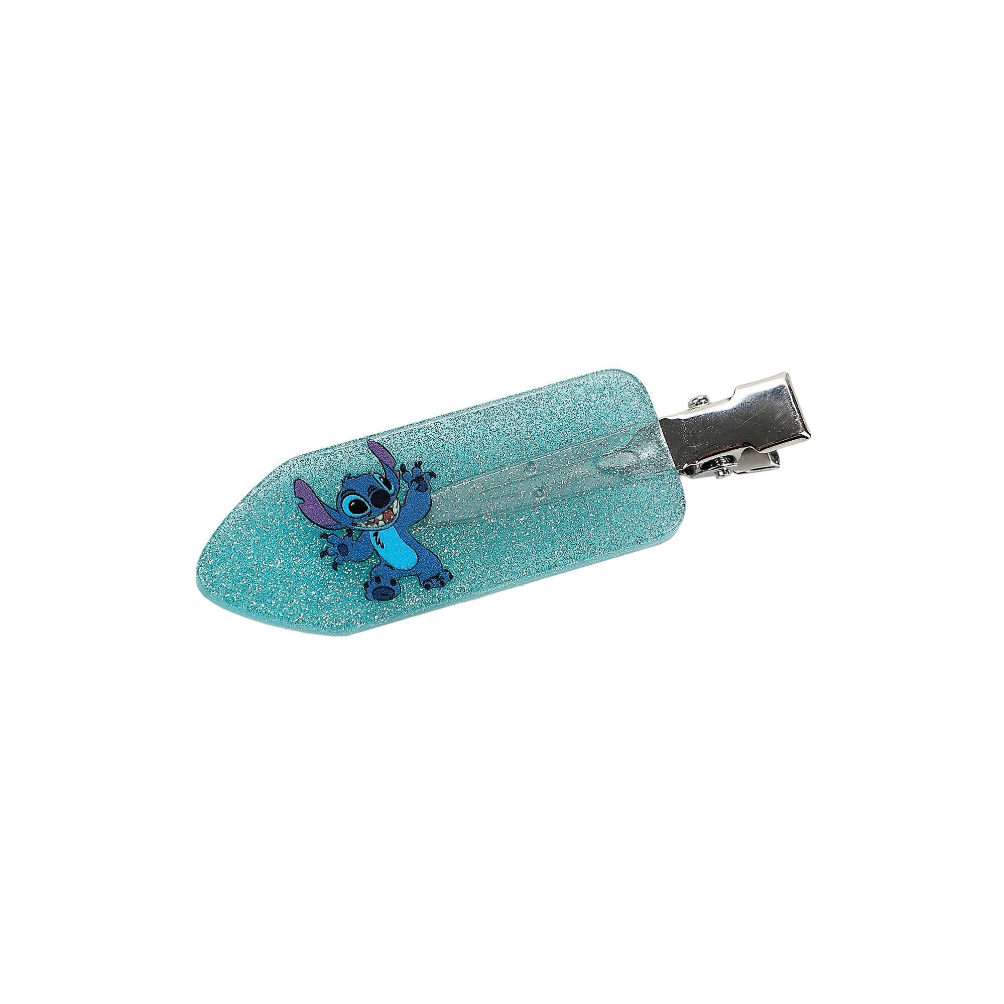 Disney Stitch Get Ready With Me 4-Piece Stitch & Angel Glitter Acrylic Hair Clip Set
