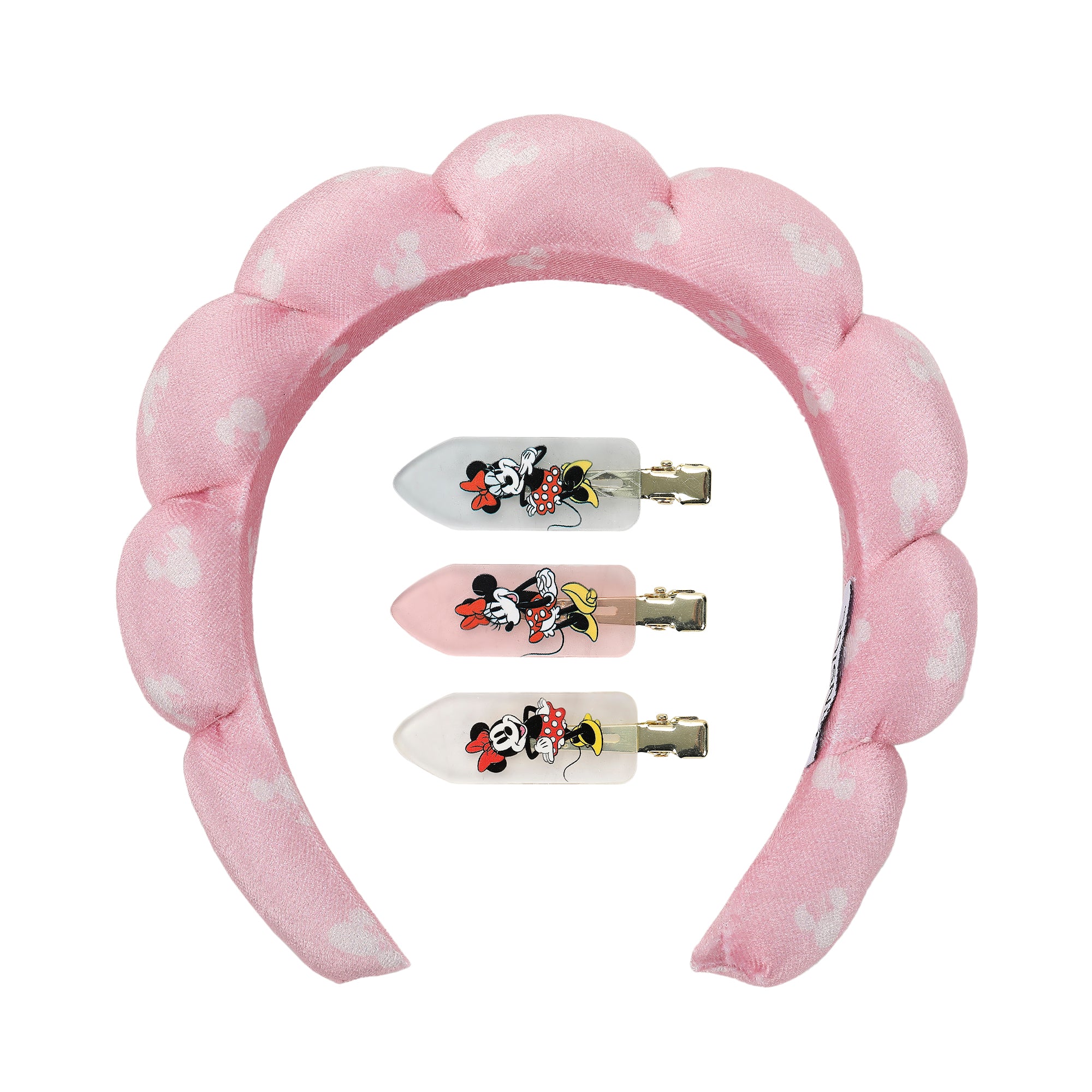 Disney's Minnie Mouse Hair Clips and Headband 4-Piece Hair Accessories Set