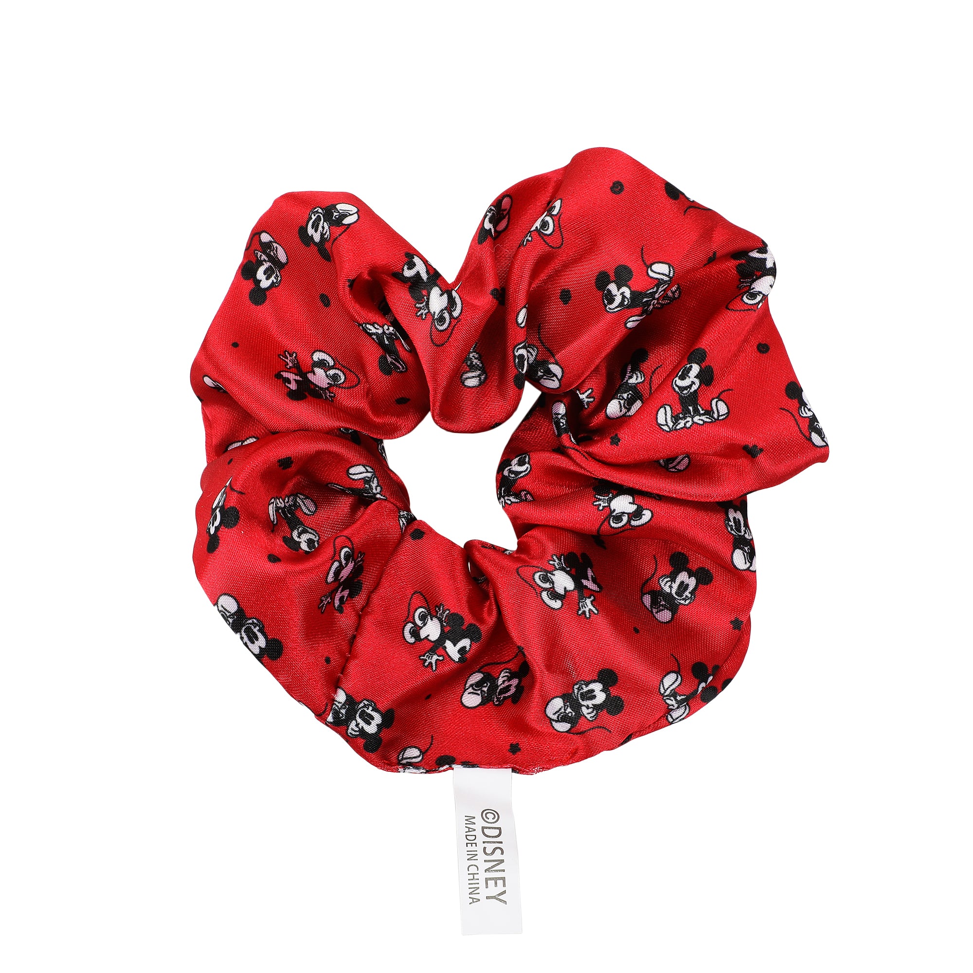 Disney Mickey Mouse Printed Fabric Hair Scrunchies (6-Piece Set)