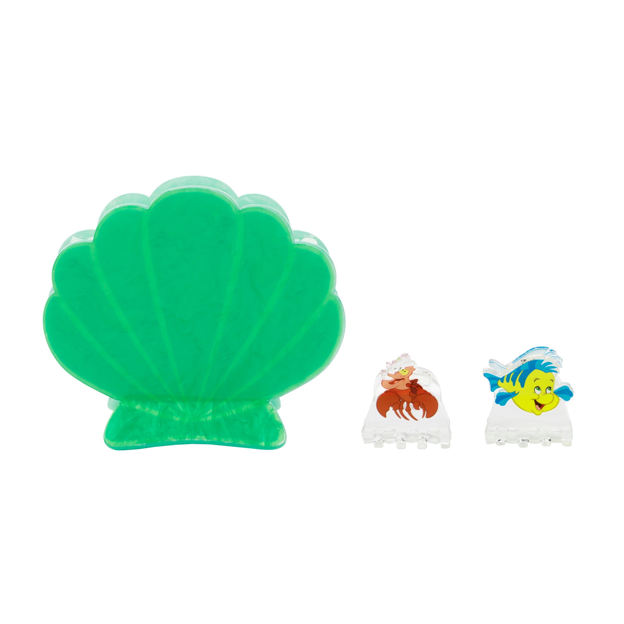 Disney Little Mermaid Sebastian & Flounder 3-Piece Hair Clip Set