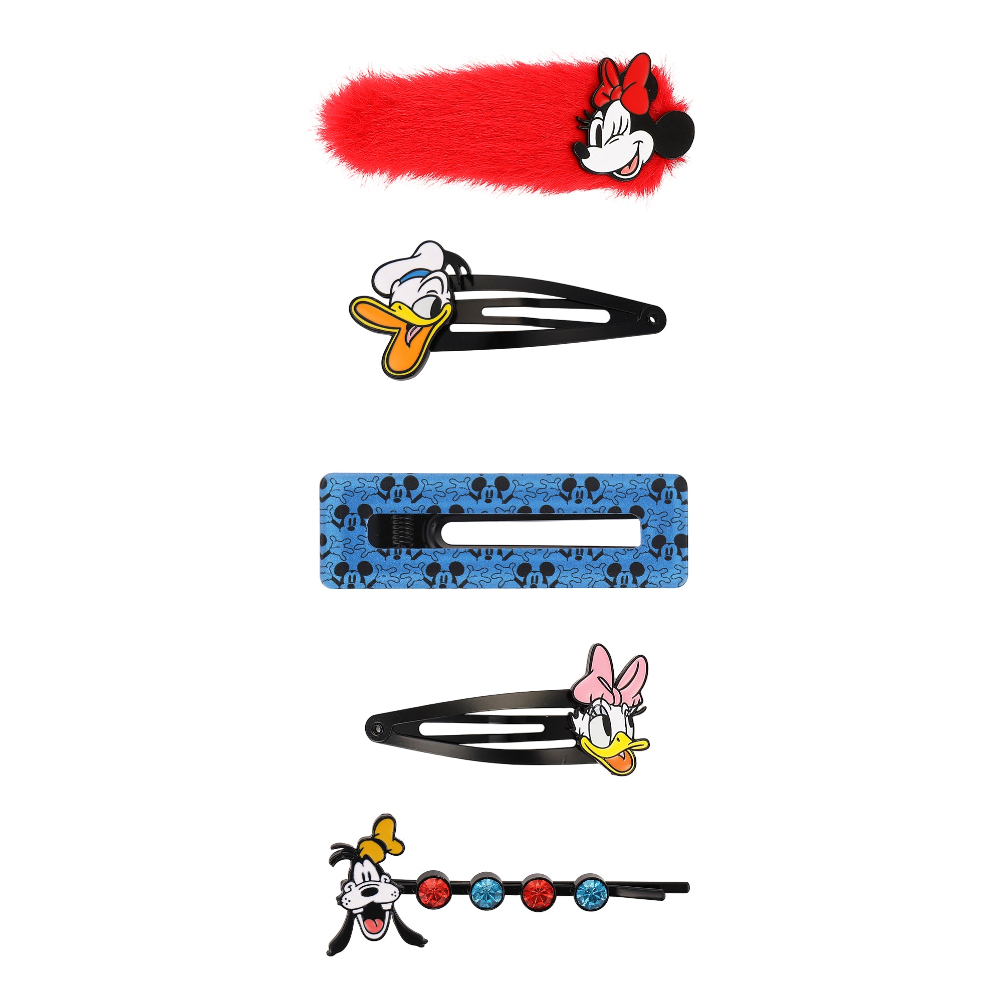 Mickey & Friends 5 piece Hair Clip Set