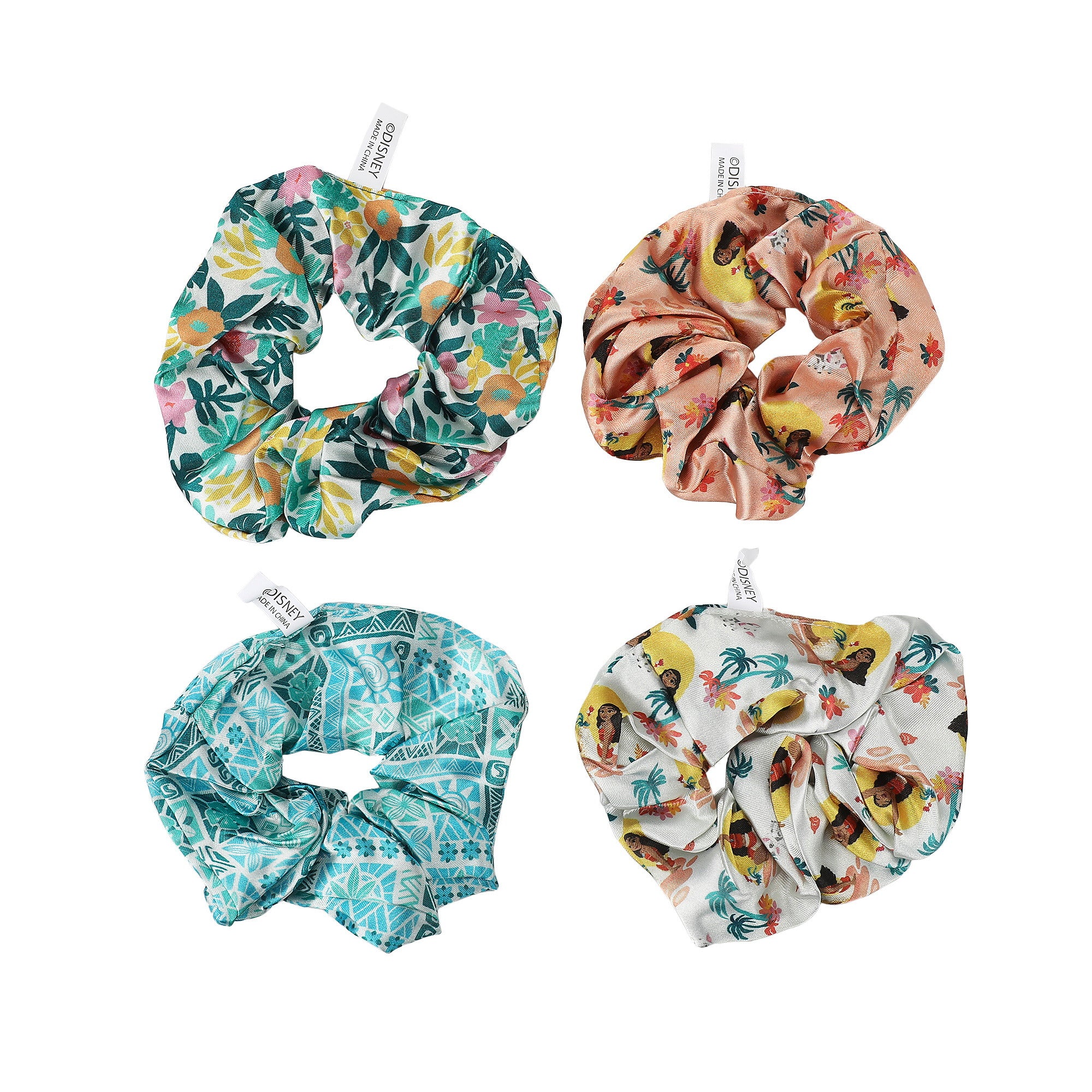 Moana Princess AOP Scrunchies Set for Adult Fans