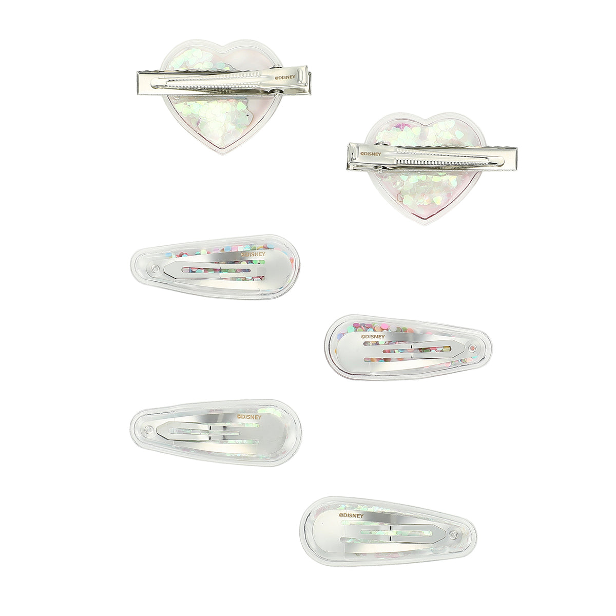 Moana Confetti Heart Snap Hair Clips Set for Adults