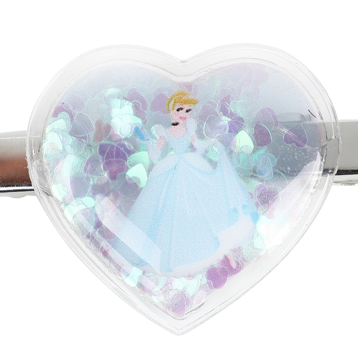 Disney Princess Cinderella Confetti Heart Snap Hair Clips Set