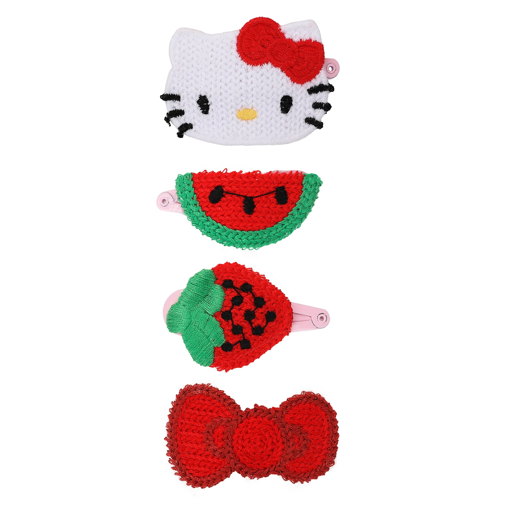 Hello Kitty Sweet Snacks 4-Piece Hair Clip Set