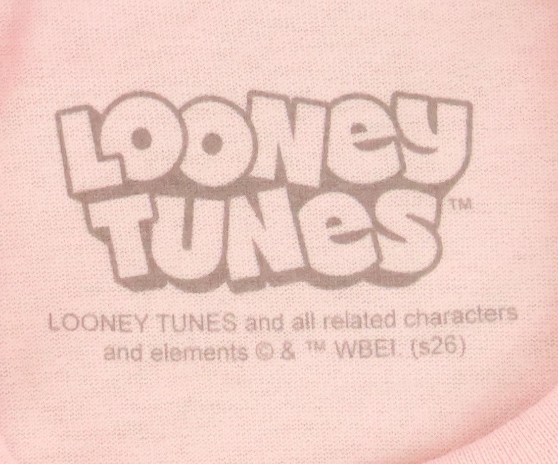 Looney Tunes Tweety Bling Pink Short Sleeve Tee for Adults