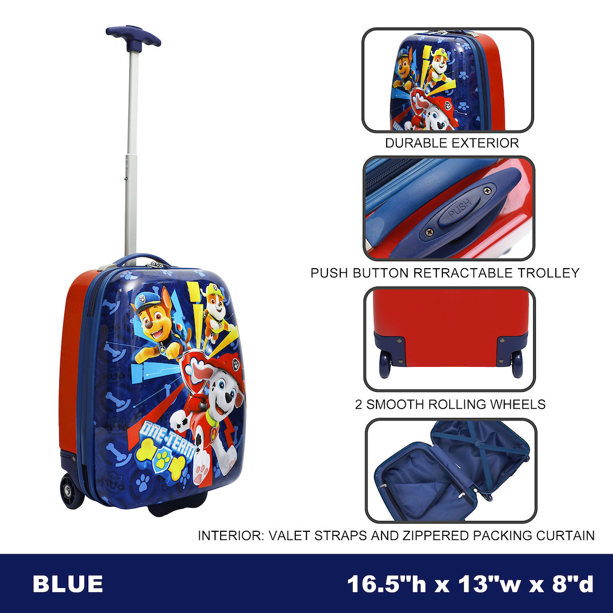 Paw Patrol Youth 16.5" 2-Wheeled Luggage