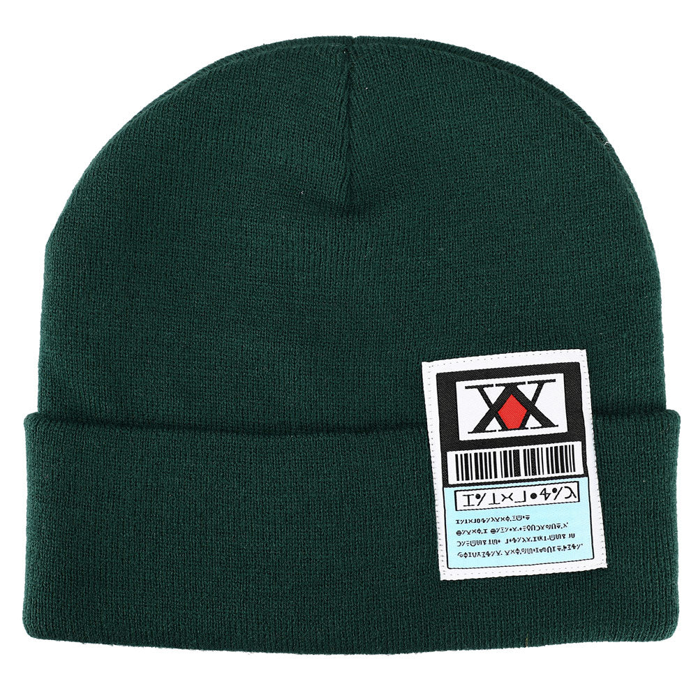 Hunter X Hunter Ribbed Knitted Green Beanie Hat