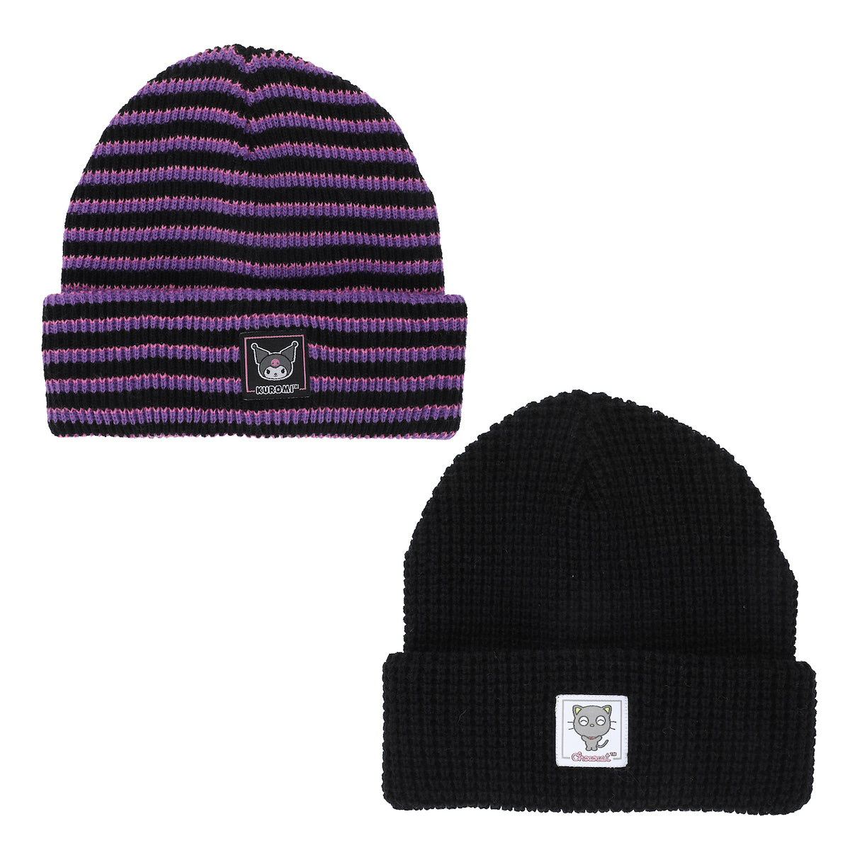 Kuromi & Chococat Combo Cuff Beanies