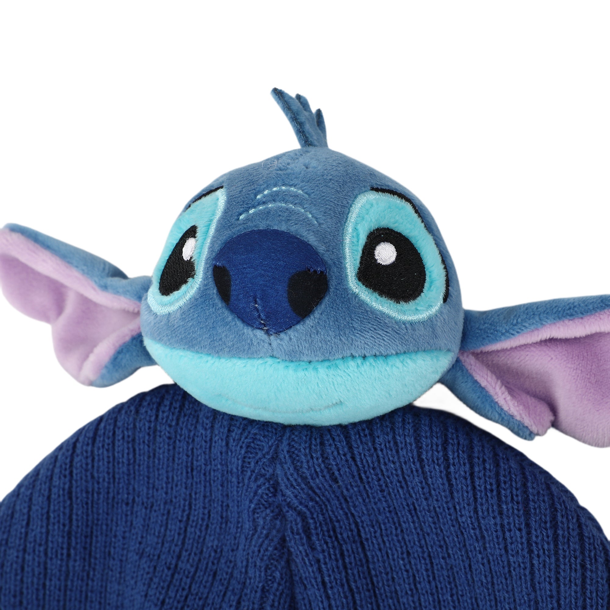 Disney Stitch Ohana Cuff Beanie With Plush Character Pom