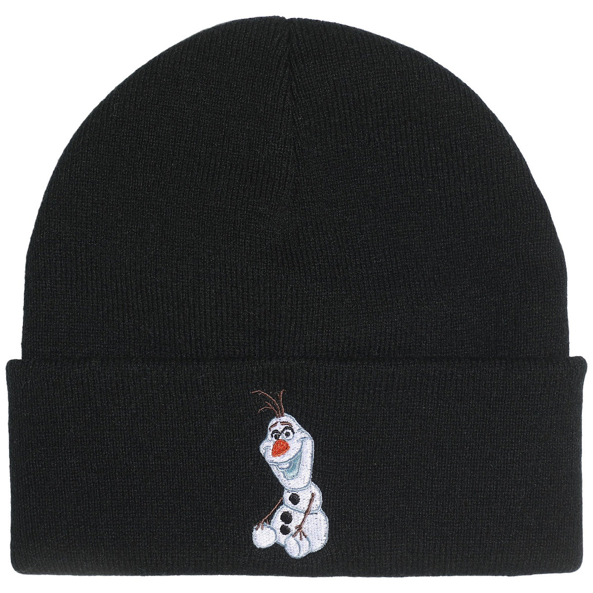 Frozen Olaf Embroidery Blue Knit Cuff Beanie for Adults