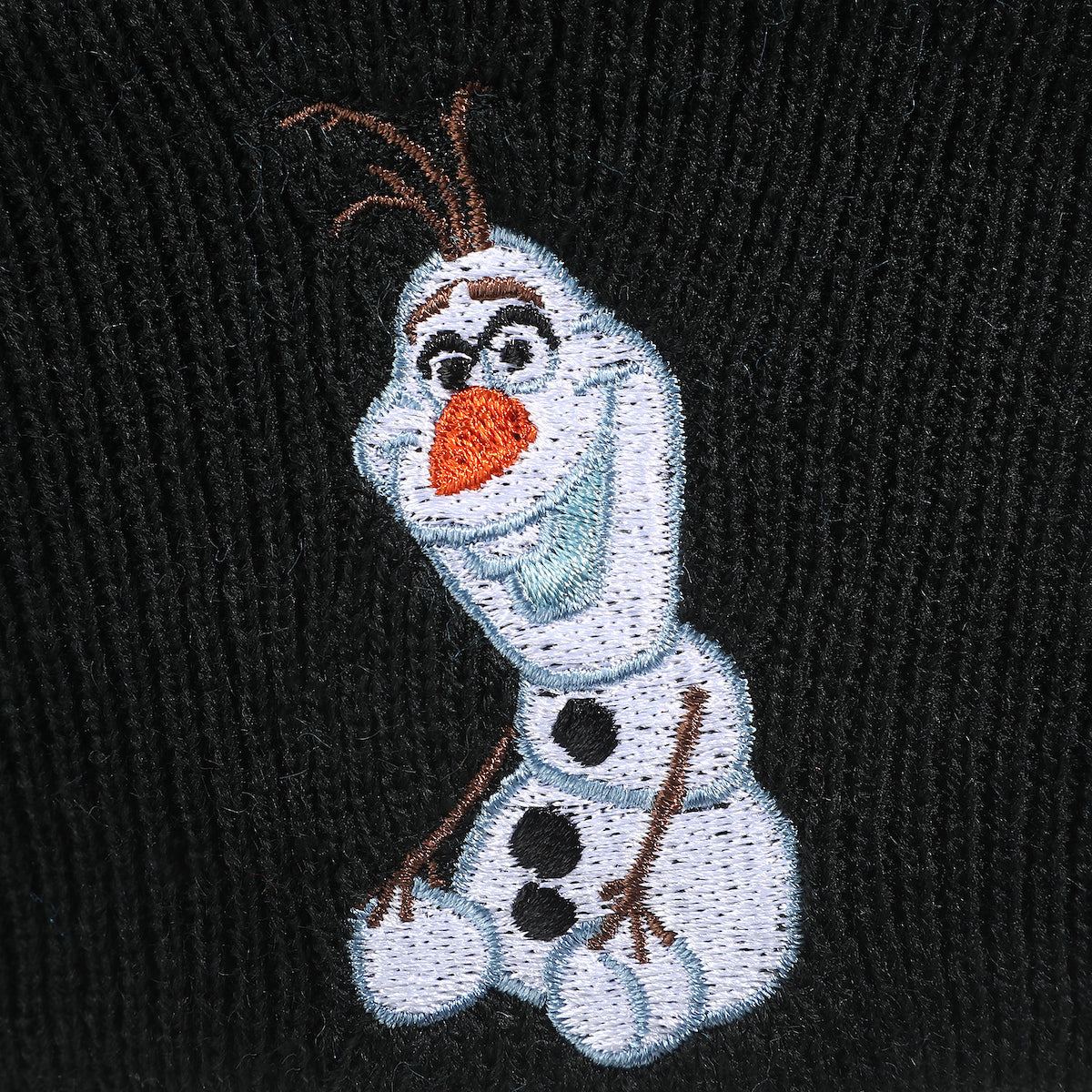 Frozen Olaf Embroidery Blue Knit Cuff Beanie for Adults