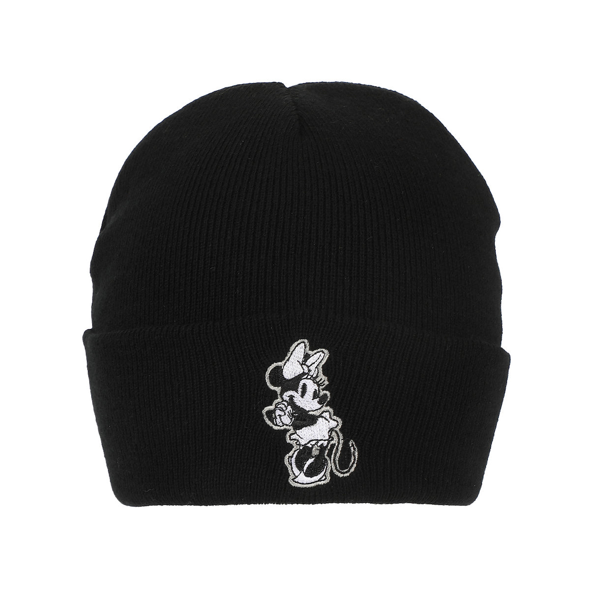 Disney’s Minnie Mouse Classic Adult Black Cuffed Knit Beanie
