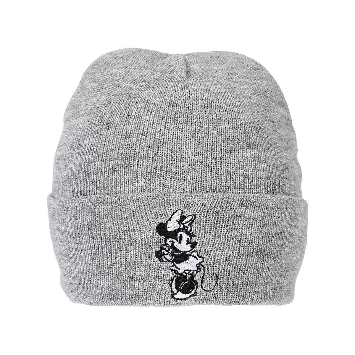Disney’s Minnie Mouse Classic Adult Gray Cuffed Knit Beanie