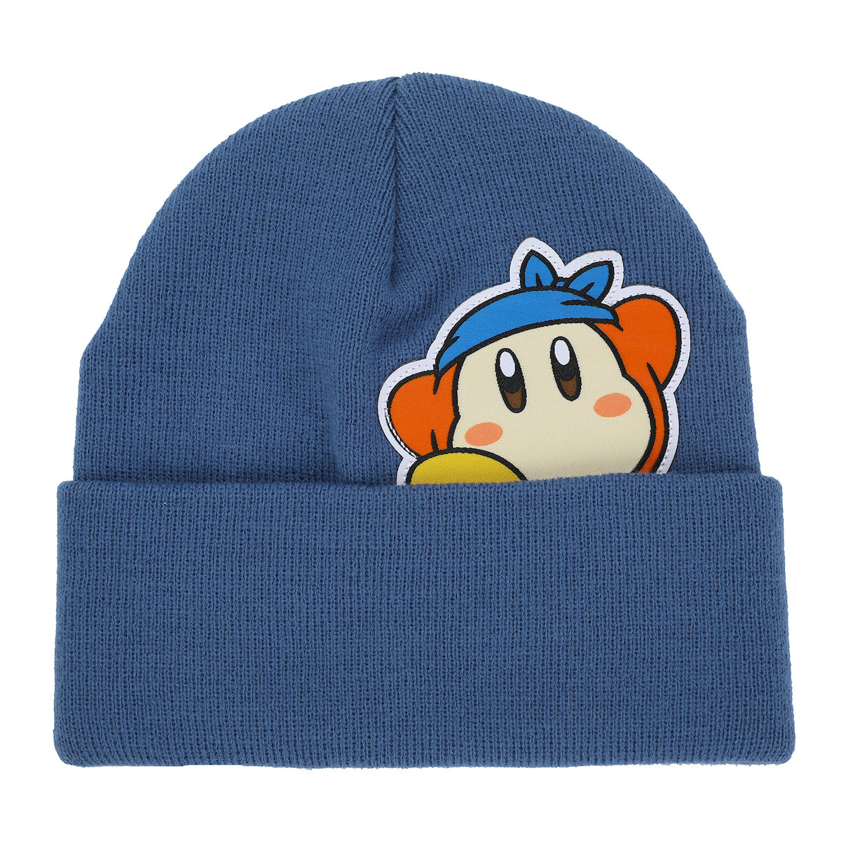 Kirby Peek-a-boo Waddle Dee Adult Blue Cuffed Beanie