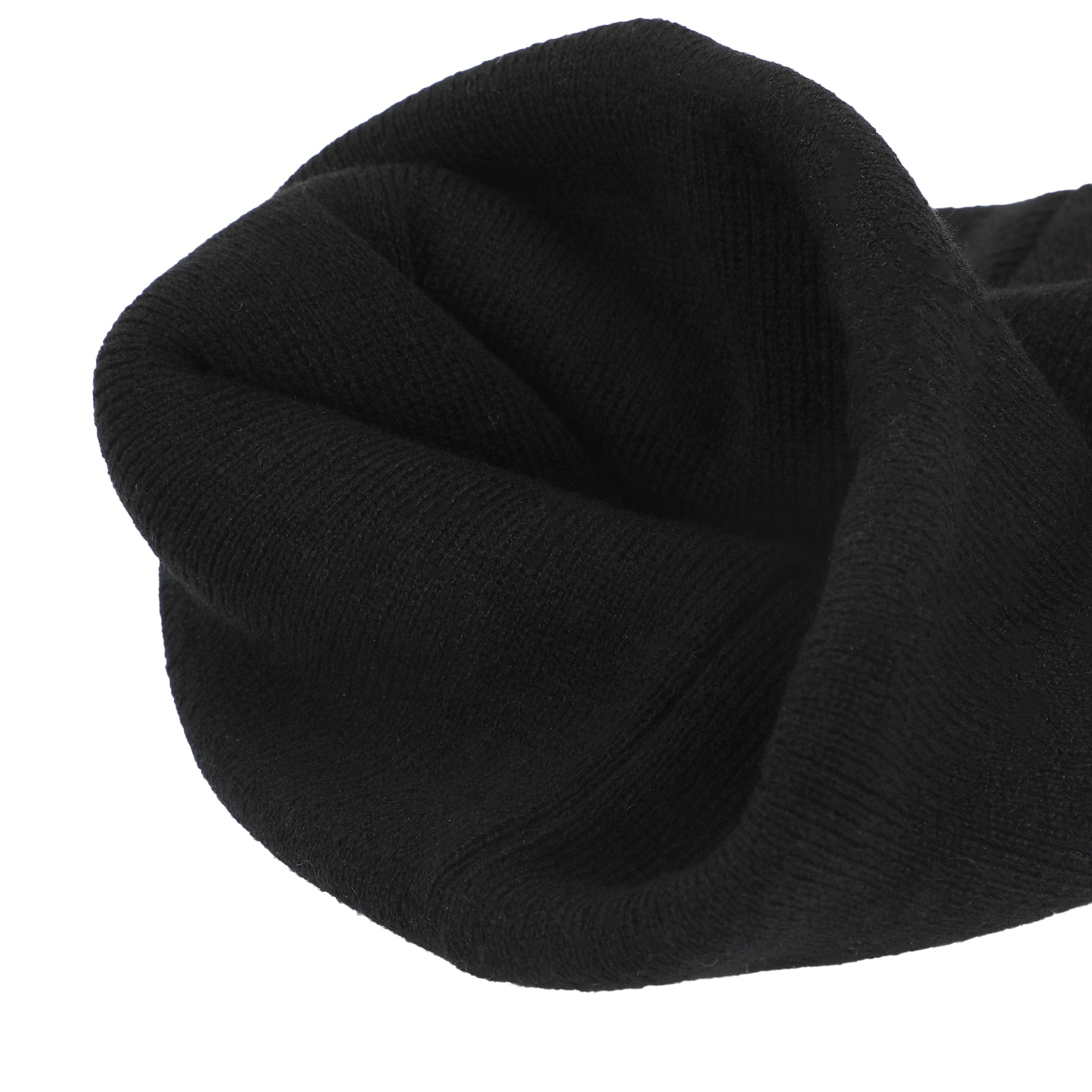 Ghostface Embroidered Face Logo On Black Cuff Beanie