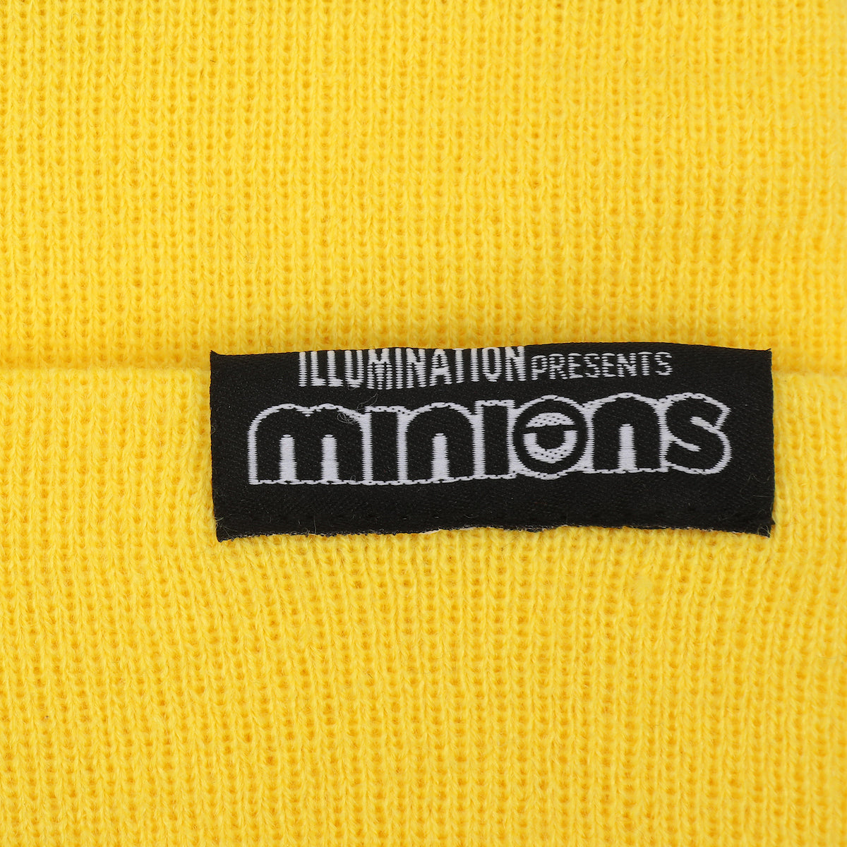 Despicable Me Stuart Big Face Yellow Cuff Beanie