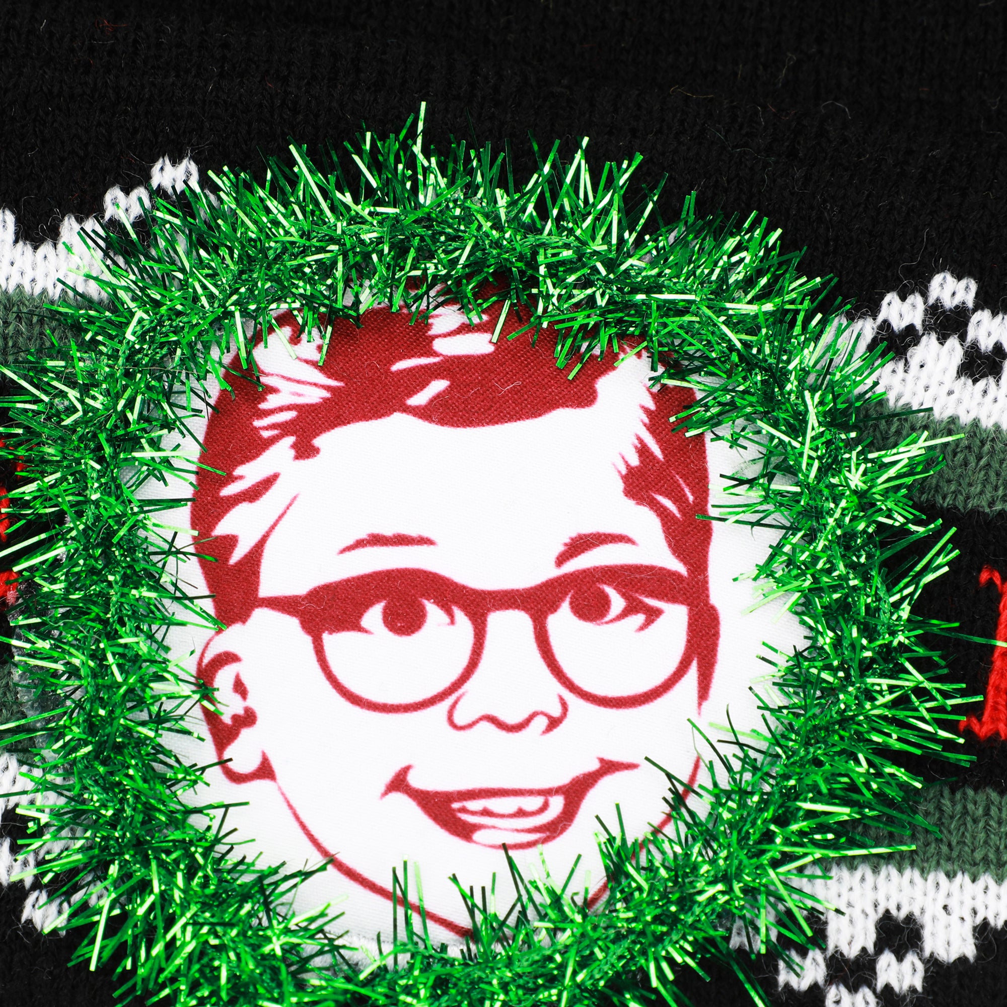 A Christmas Story Fragile Leg Lamp Green Santa Hat