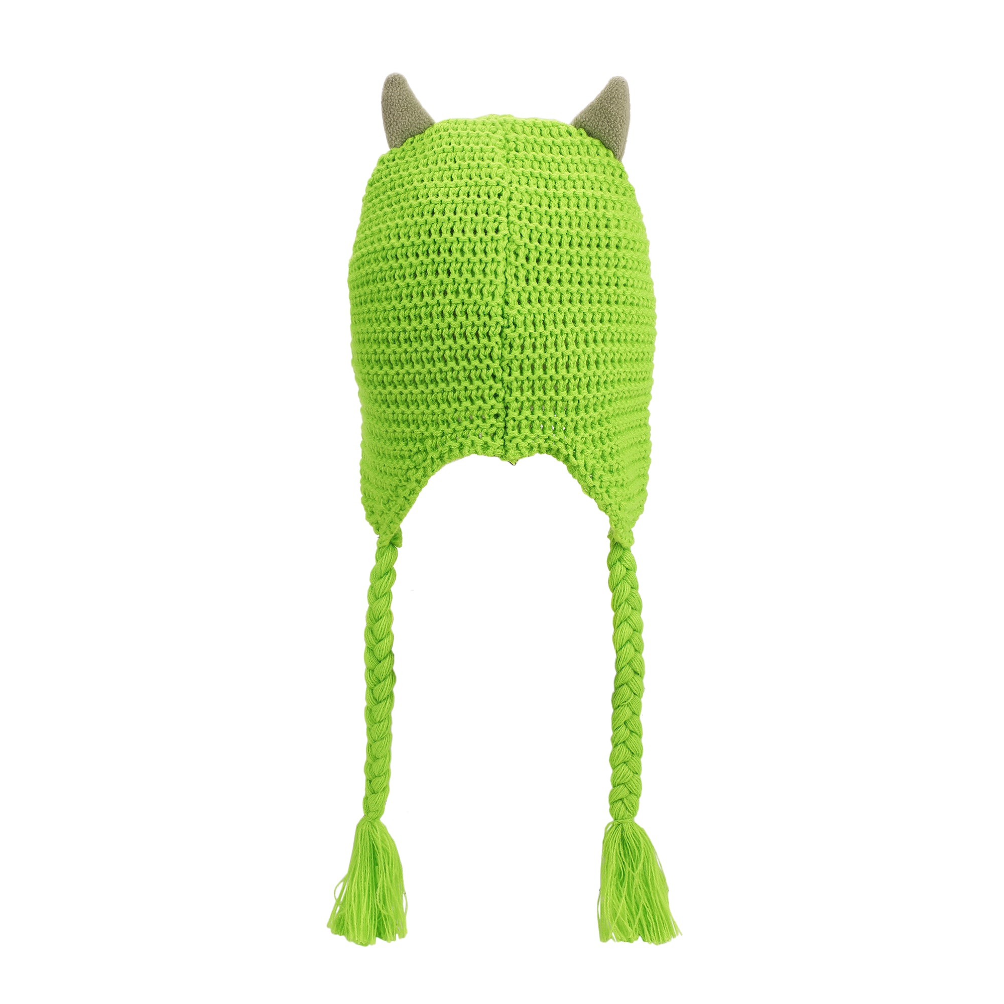 Bioworld Disney Pixar Monsters Inc Mike Wazowski Big Face Laplander Hat with Fleece Horns